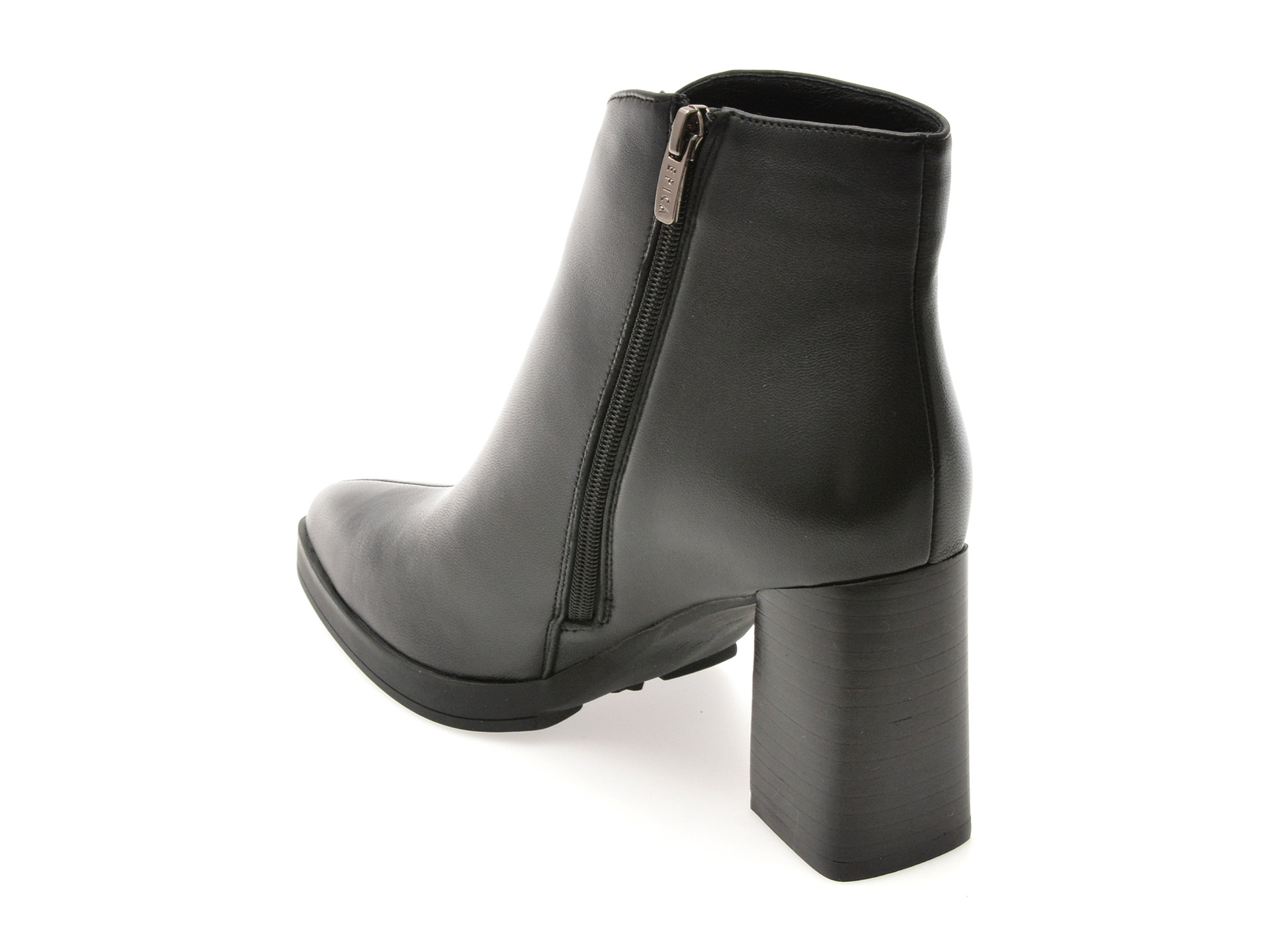 Botine elegante EPICA negre, 2748, din piele naturala