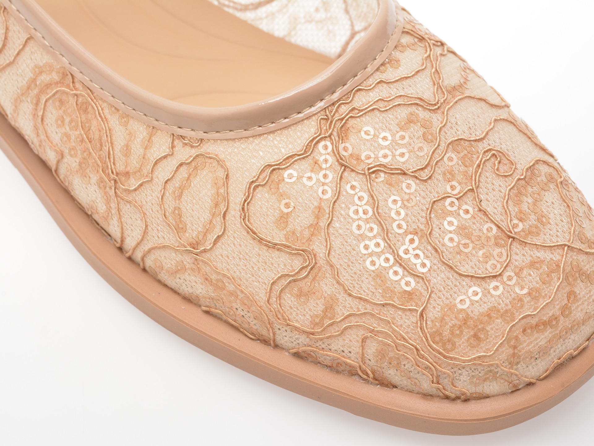 Balerini EPICA nude, V732G26, din material textil