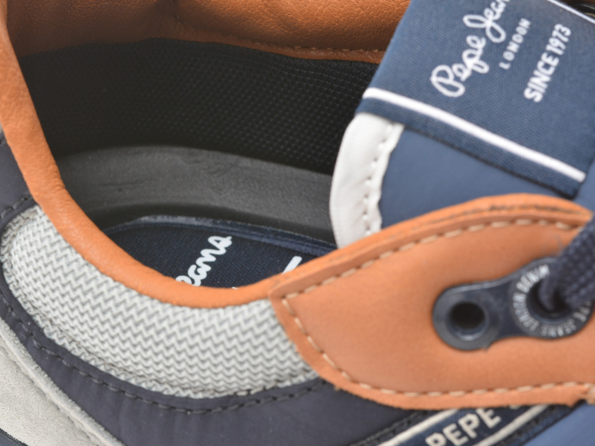 Pantofi sport PEPE JEANS albastri, BUSTER PRO COMBI, din material textil