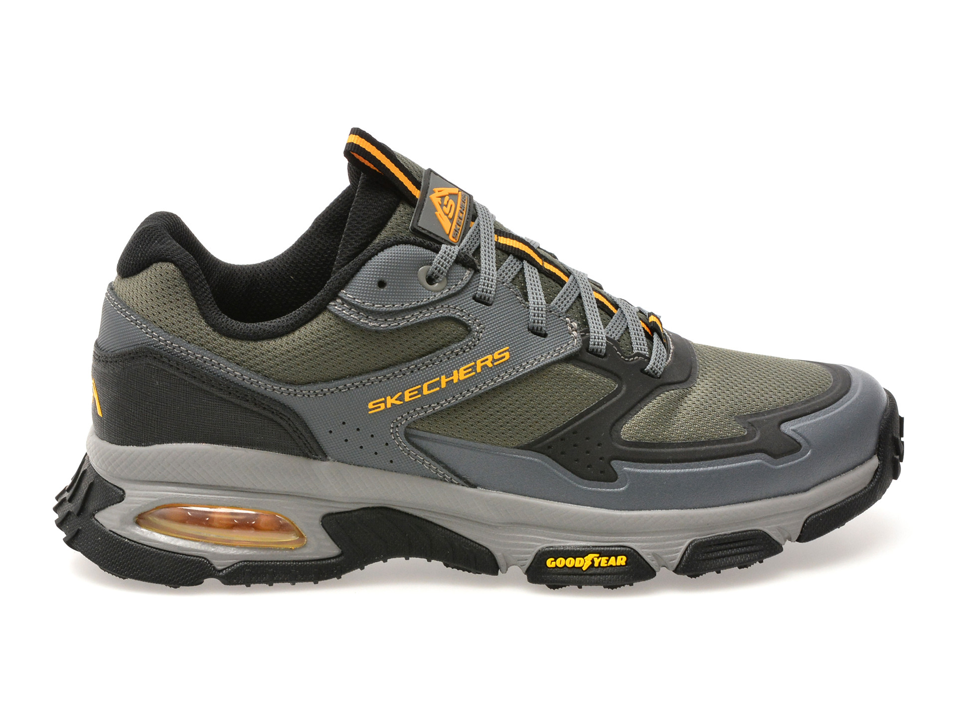 Pantofi sport SKECHERS kaki, SKECH-AIR ENVOY, din material textil