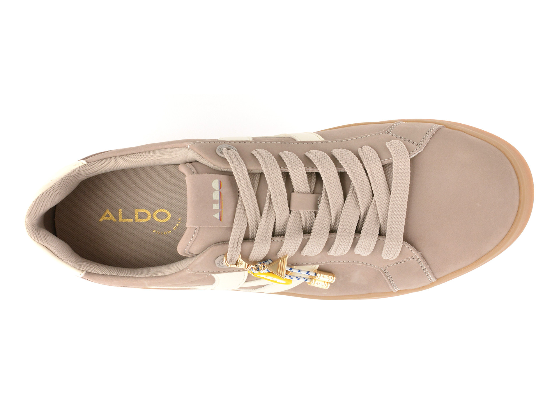 Pantofi sport ALDO gri, MTL72 SNEAKER, din piele naturala