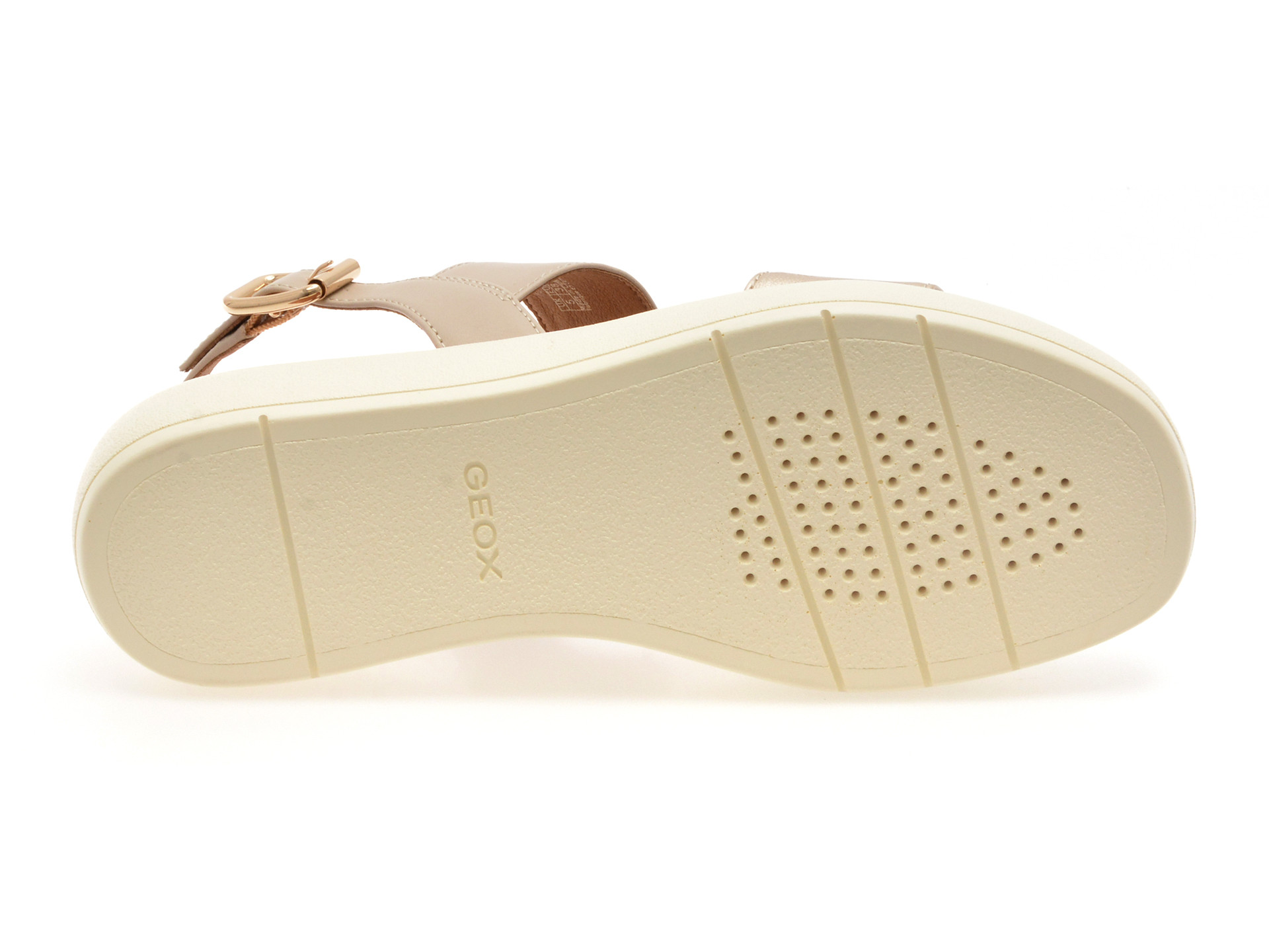 Sandale GEOX bej, D550NA, din piele ecologica