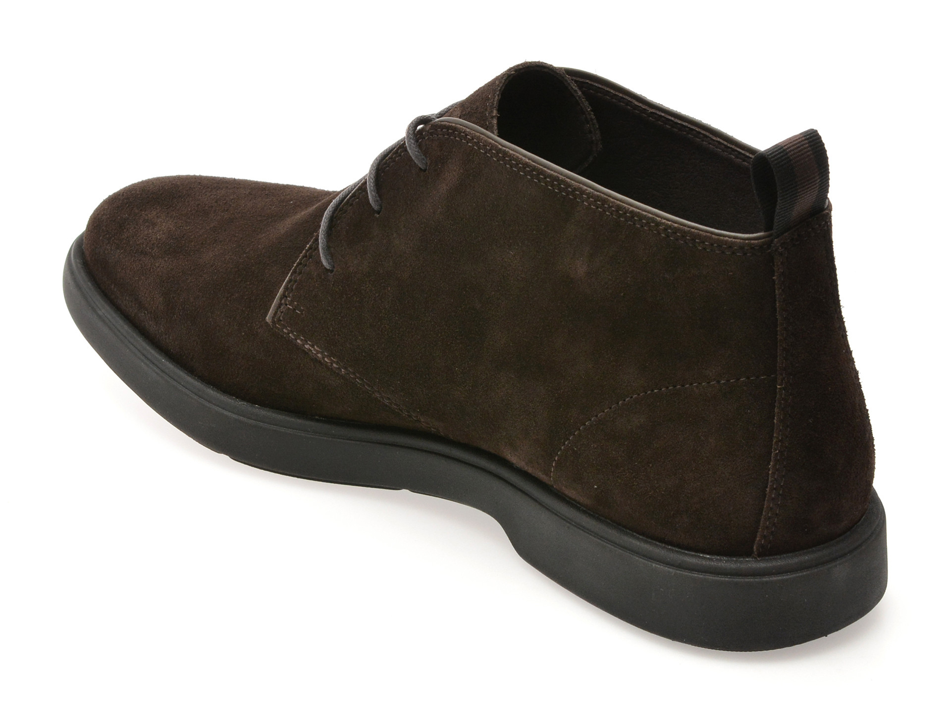 Ghete GEOX maro, U56LAD, din piele intoarsa