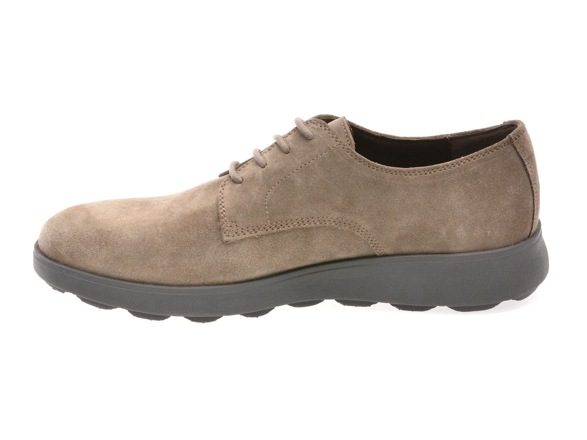 Pantofi GEOX gri, U45GHA, din piele intoarsa