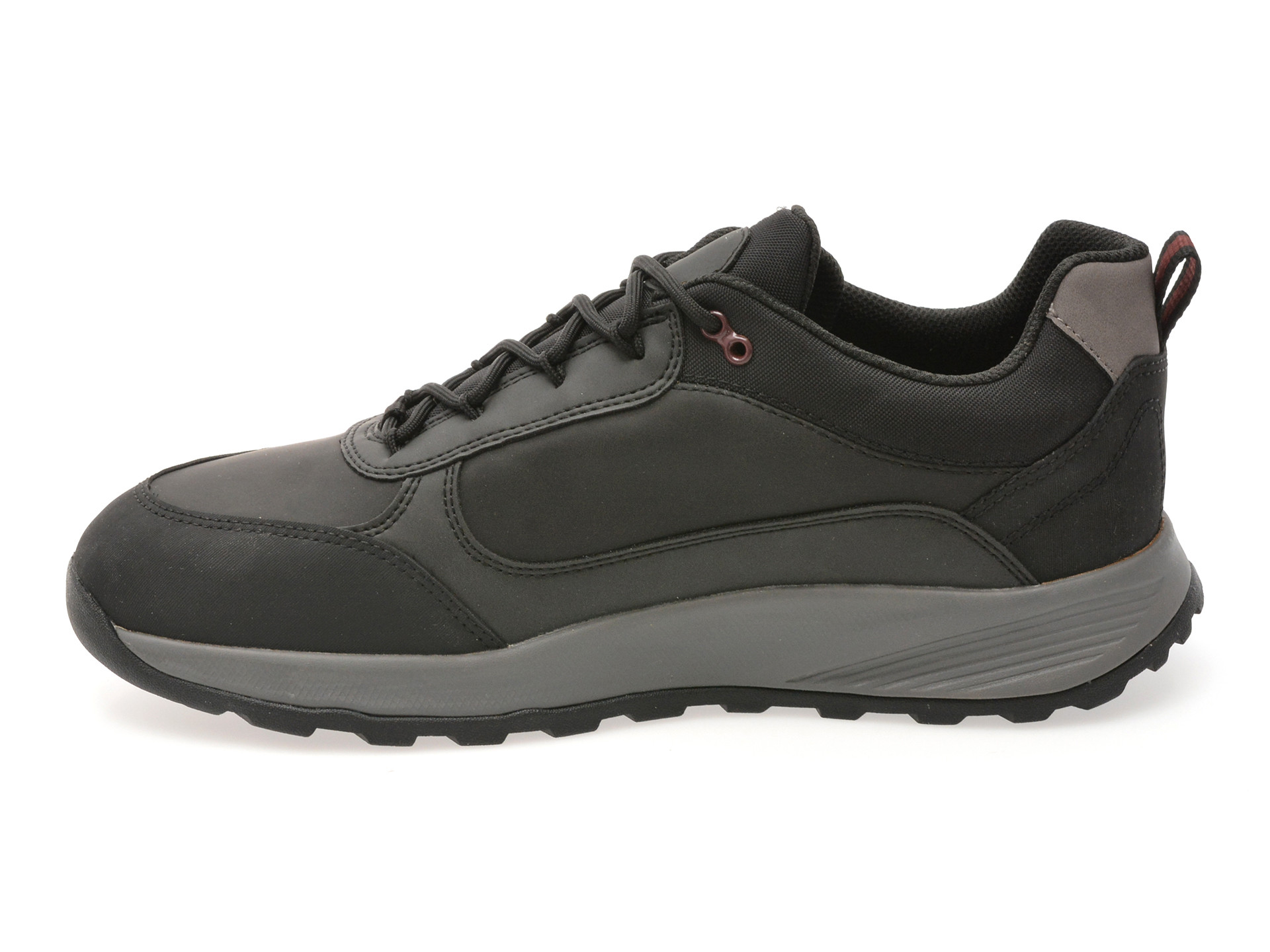 Pantofi sport GEOX negri, U55EZA, din piele ecologica