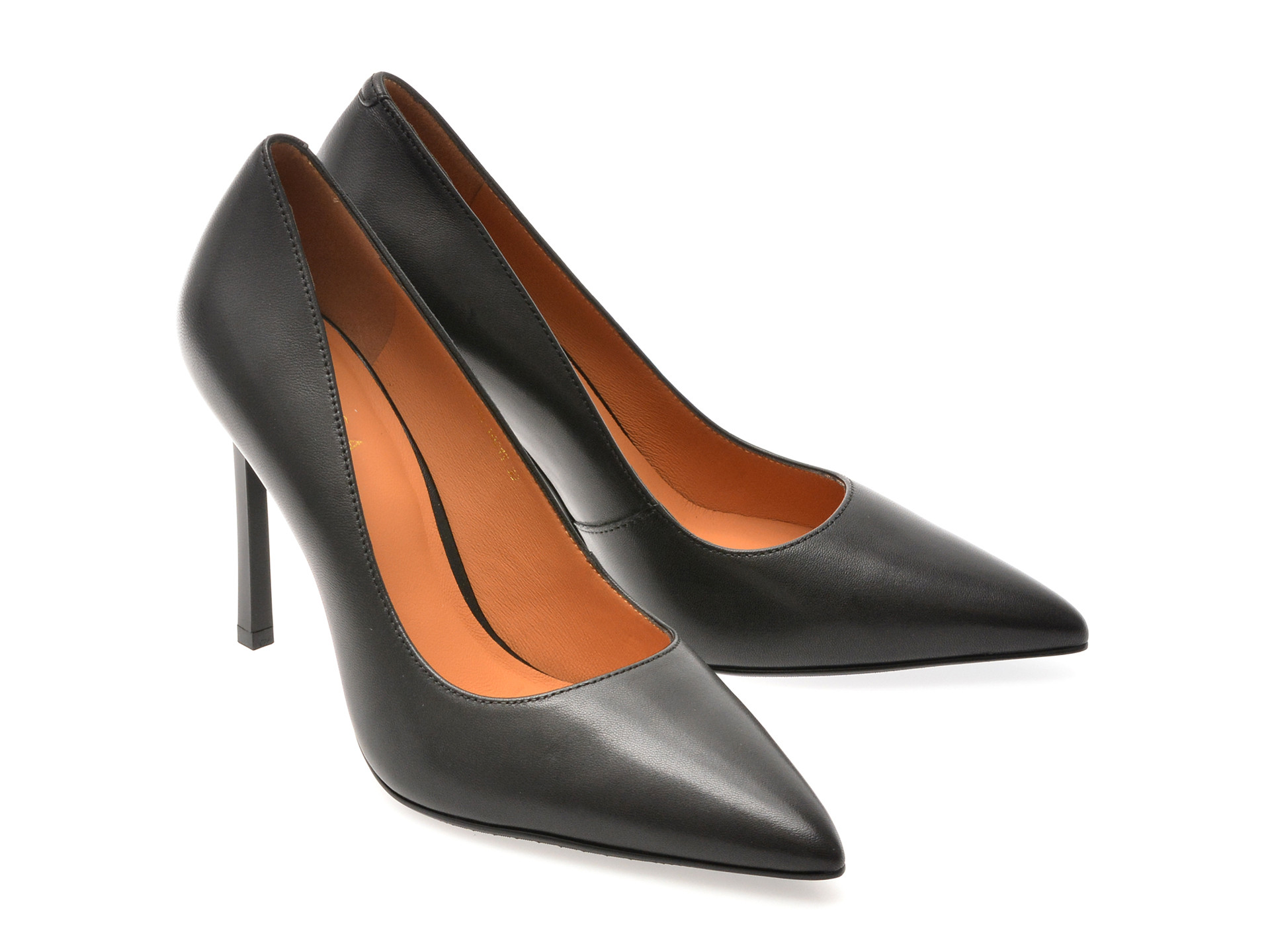 Pantofi eleganti EPICA negri, E19070, din piele naturala