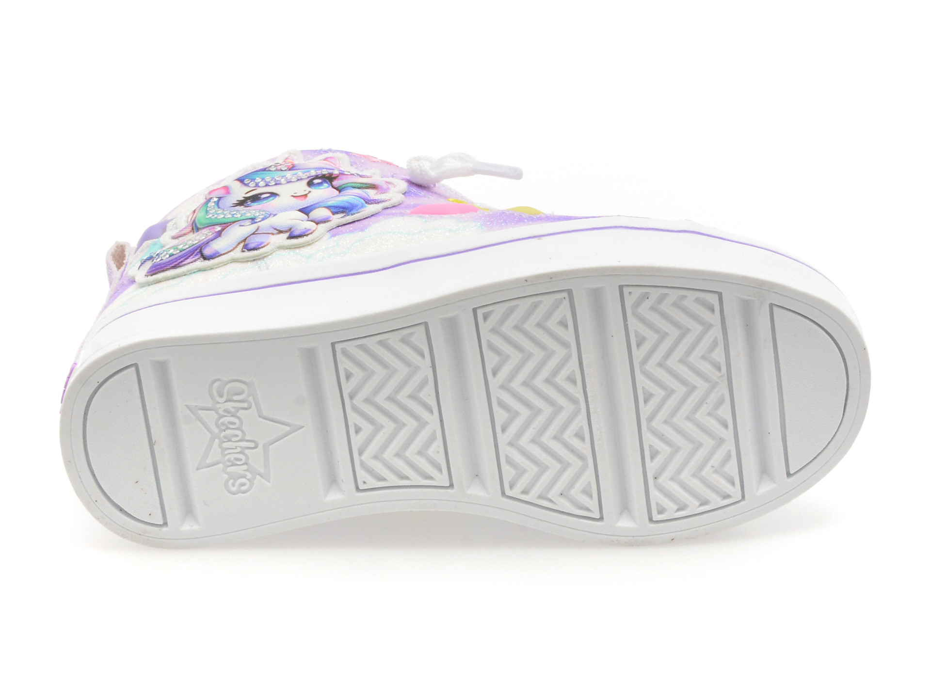 Ghete SKECHERS mov, TWI-LITES 2.0, din piele ecologica