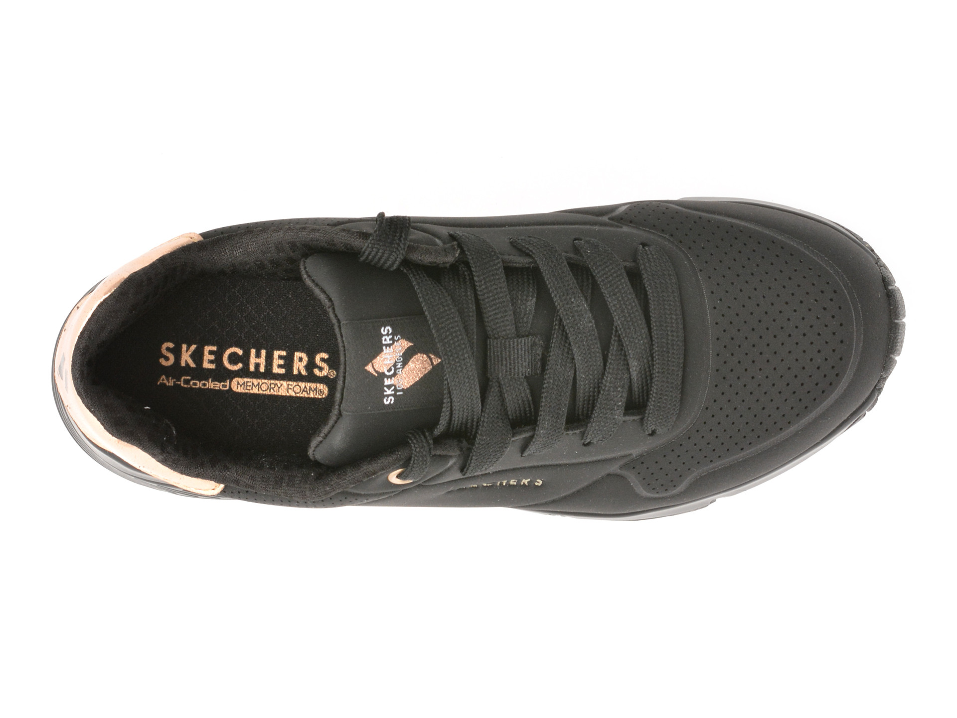 Pantofi sport SKECHERS negri, UNO GEN1, din piele ecologica