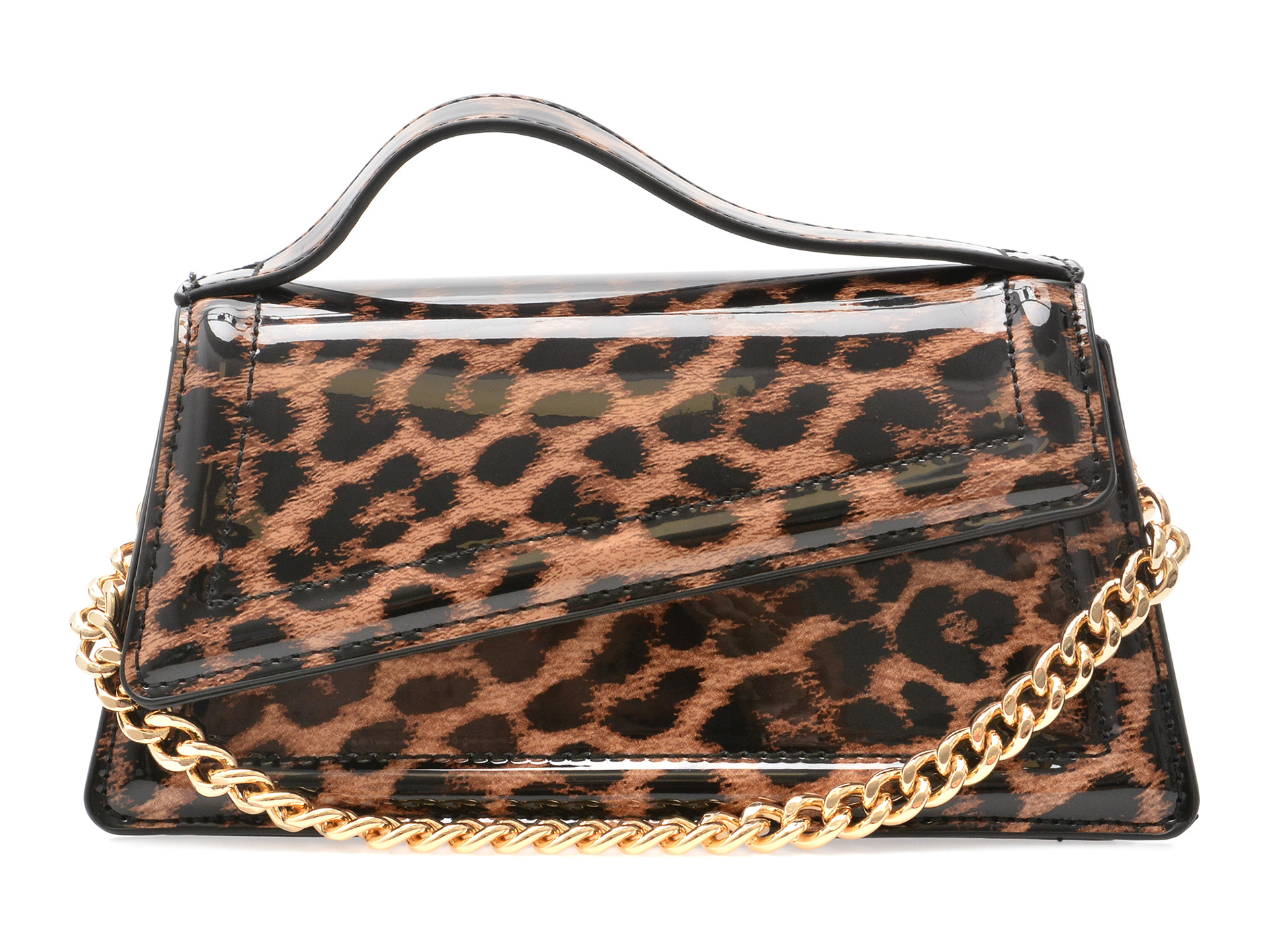 Geanta ALDO maro, LYSANDRIA 994, din piele ecologica lacuita