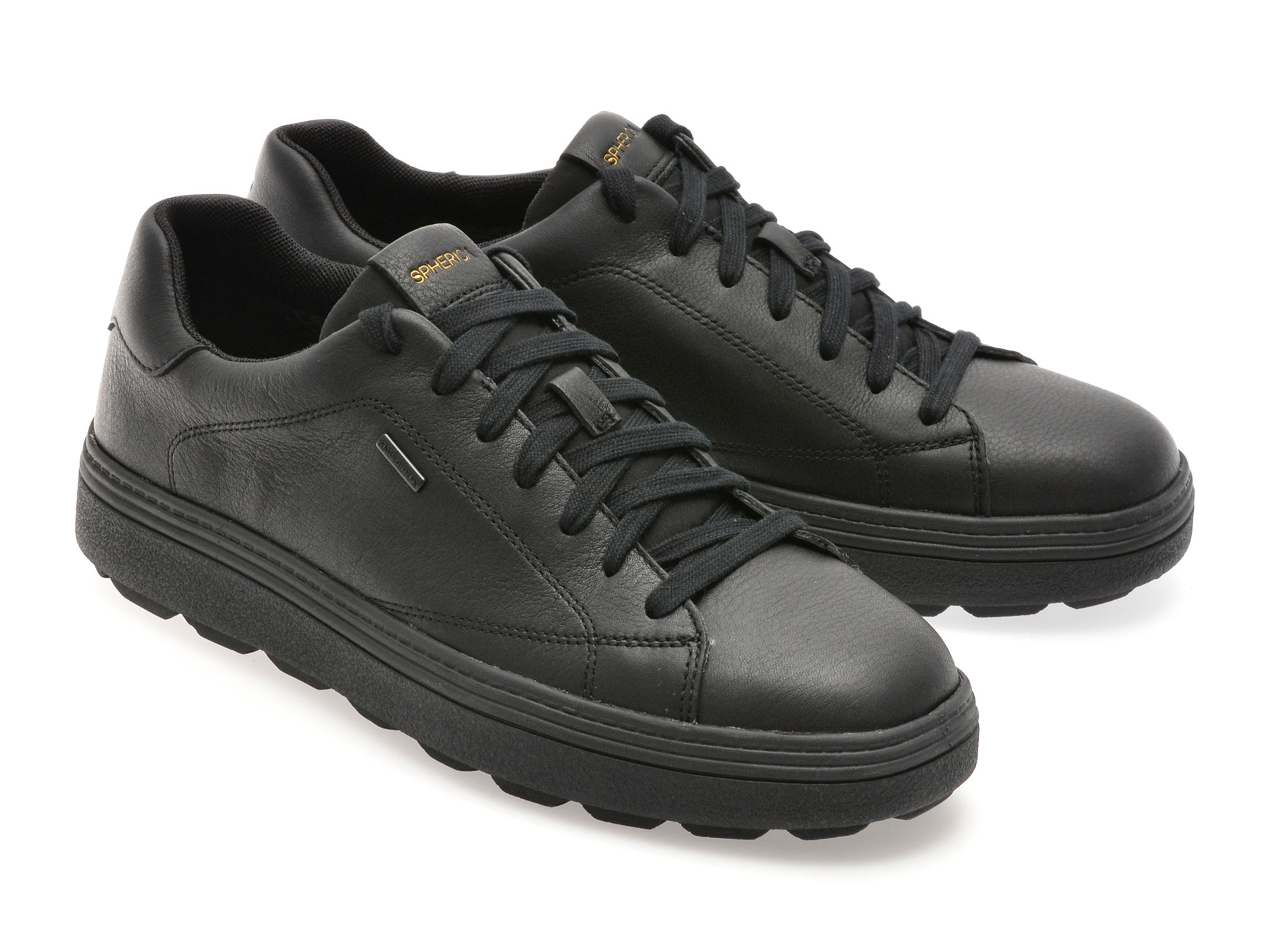 Pantofi sport GEOX negri, U56LUC, din piele naturala