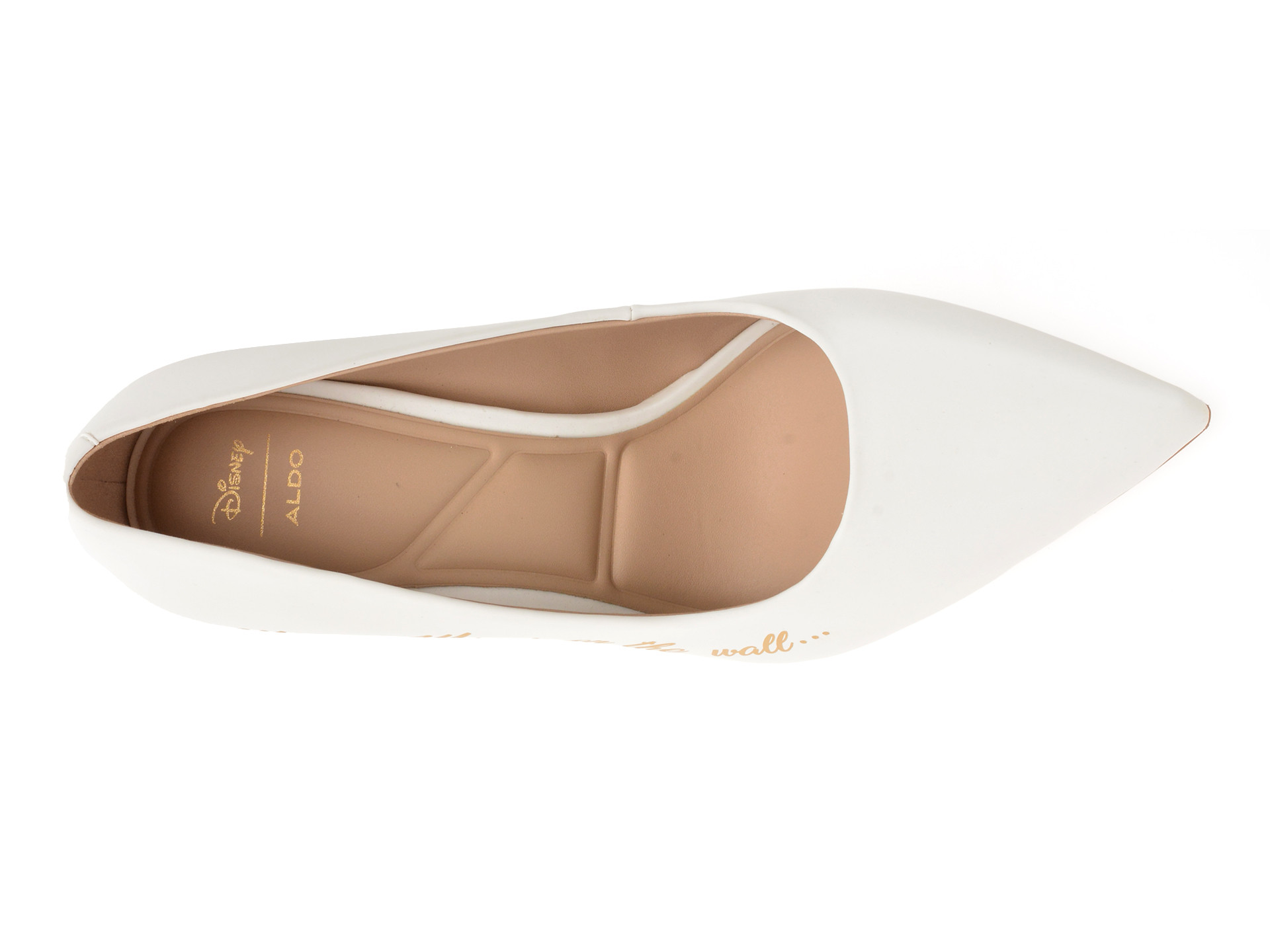 Pantofi eleganti ALDO albi, SNOWWHITEHEEL 100, din piele ecologica