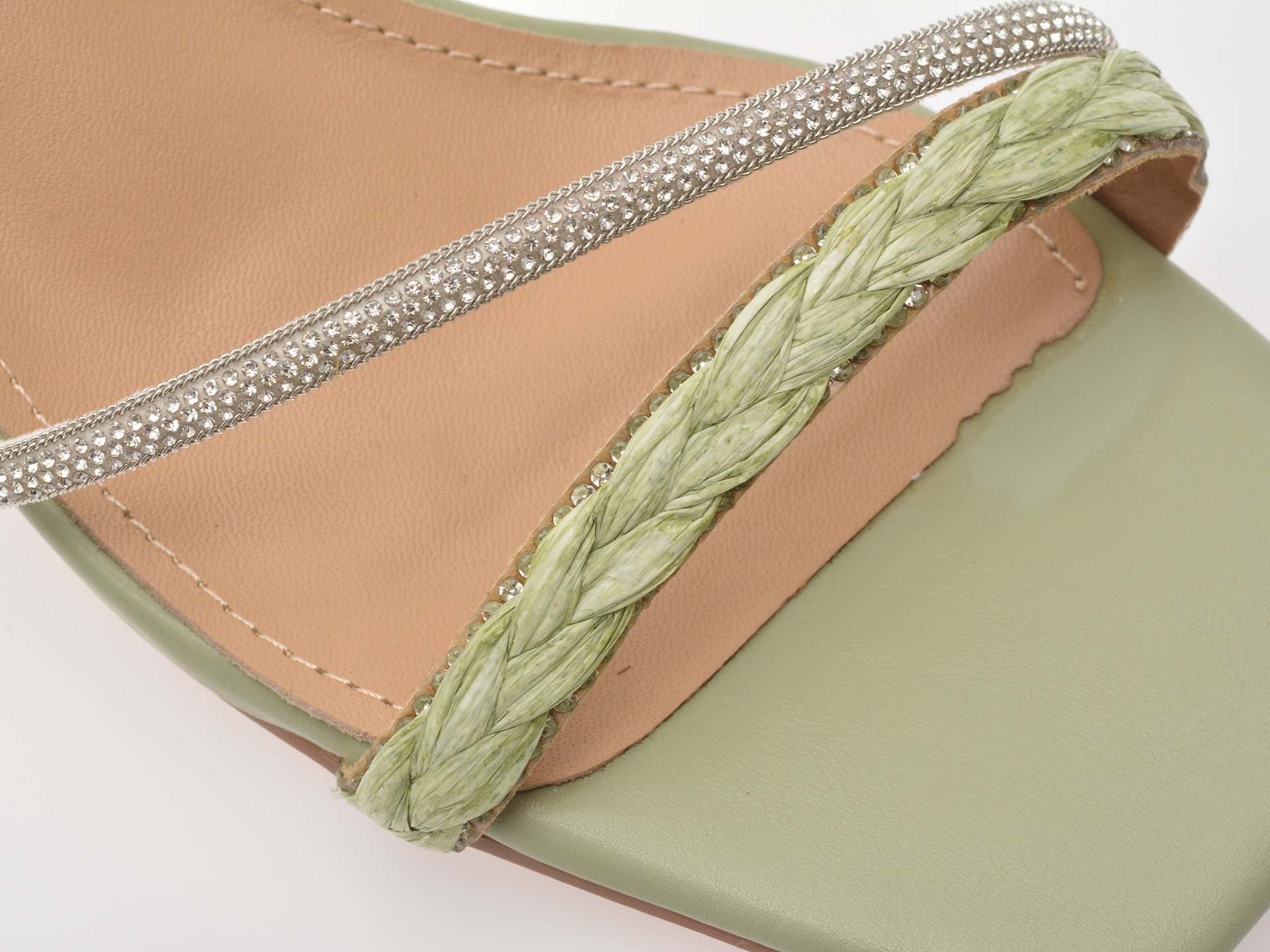 Sandale elegante EPICA verzi, 82982, din piele ecologica