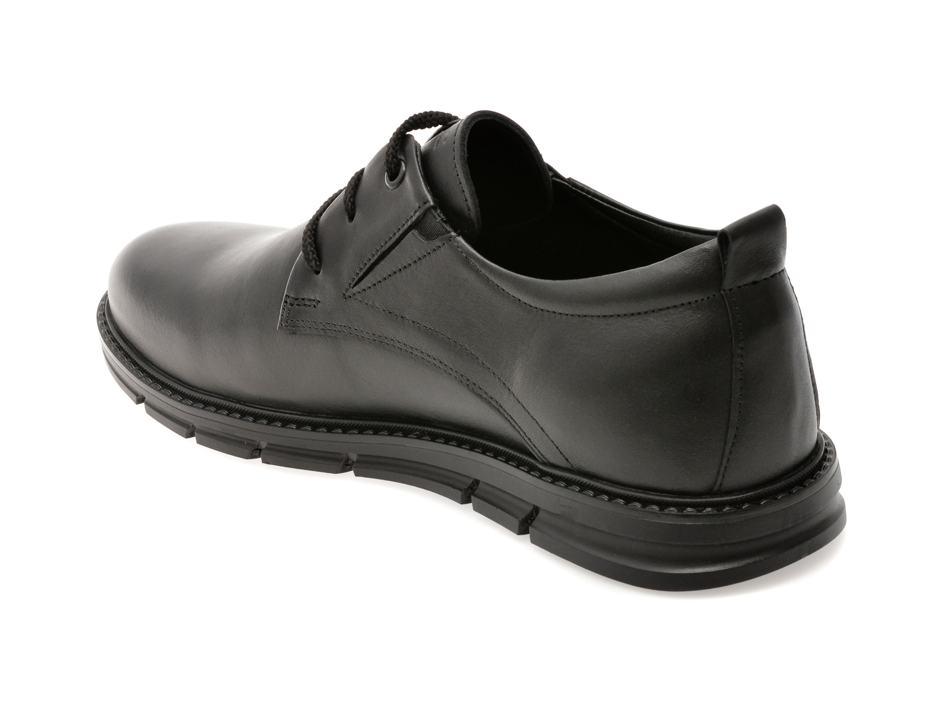 Pantofi eleganti OTTER negri, TTR1, din piele naturala