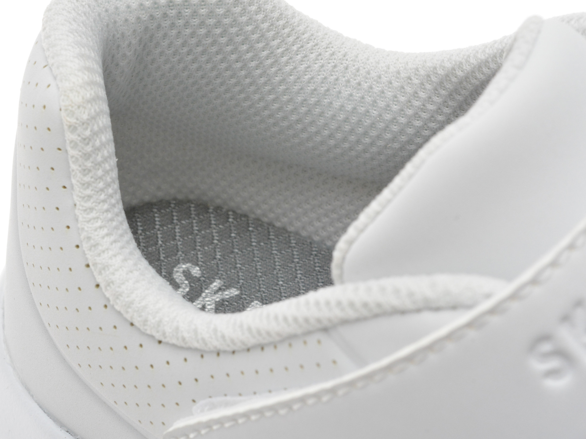 Pantofi sport SKECHERS albi, UNO LITE, din piele ecologica