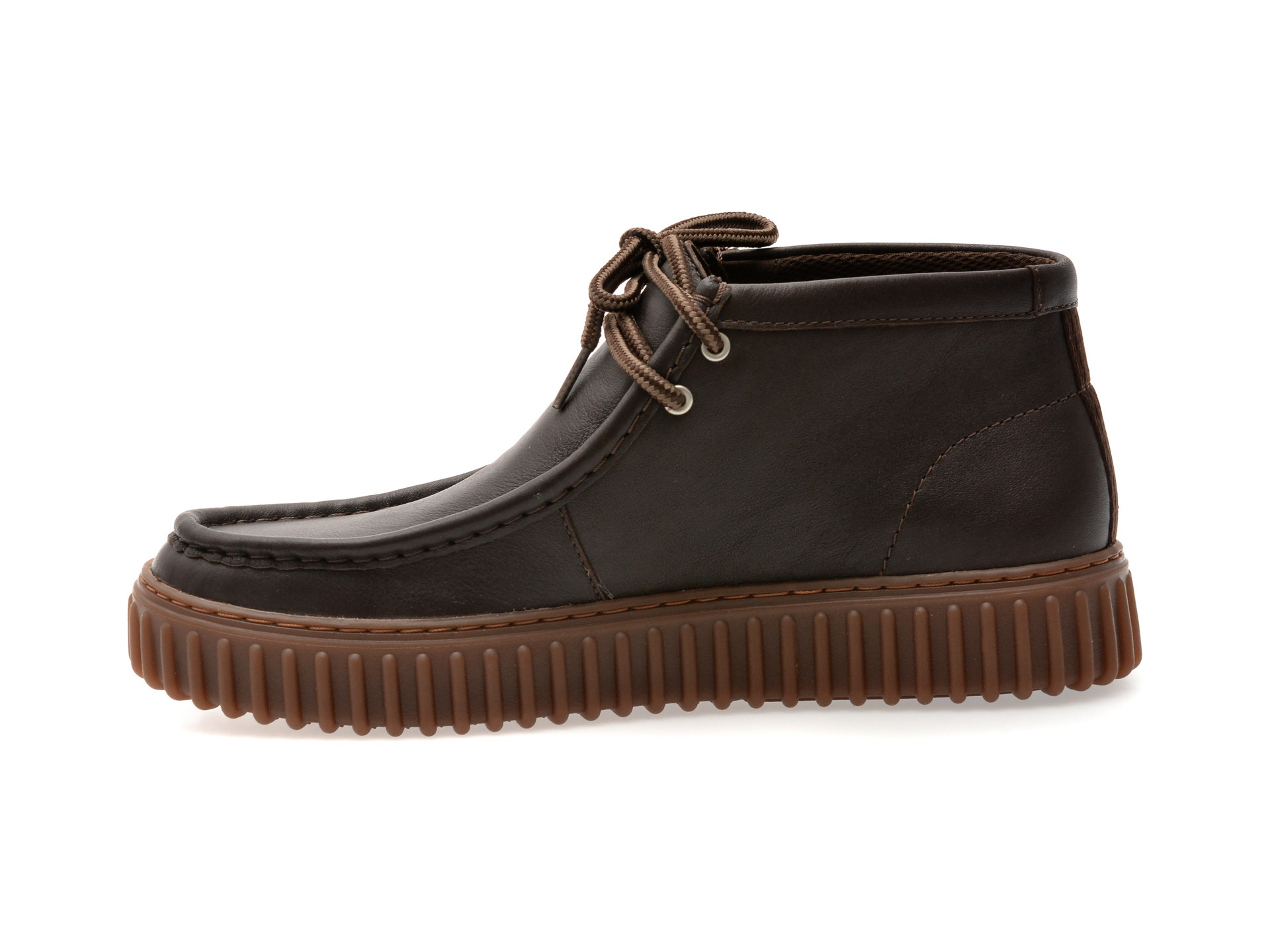 Ghete CLARKS maro, TORHILL HI, din piele naturala