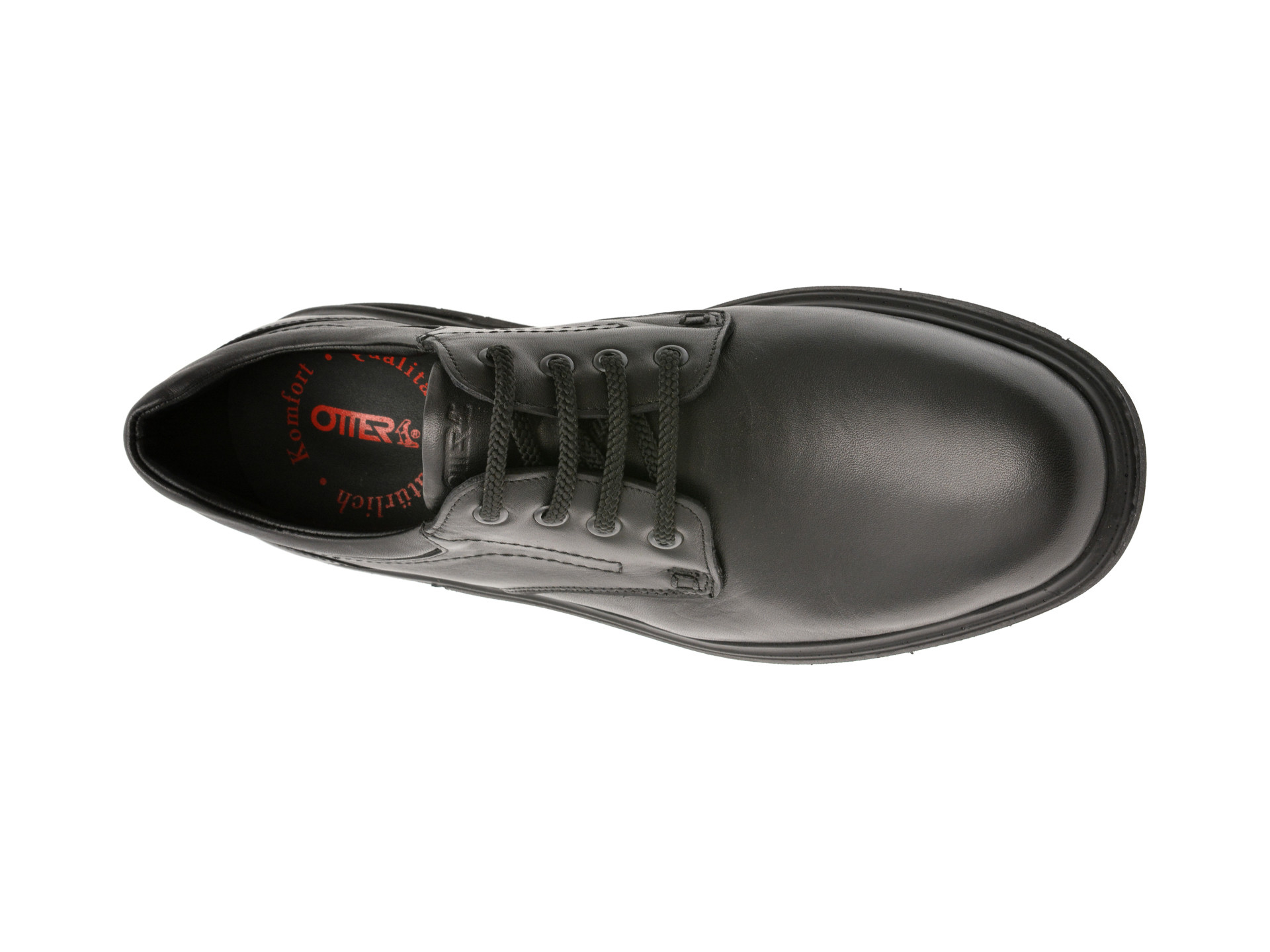 Pantofi OTTER negri, 2804, din piele naturala