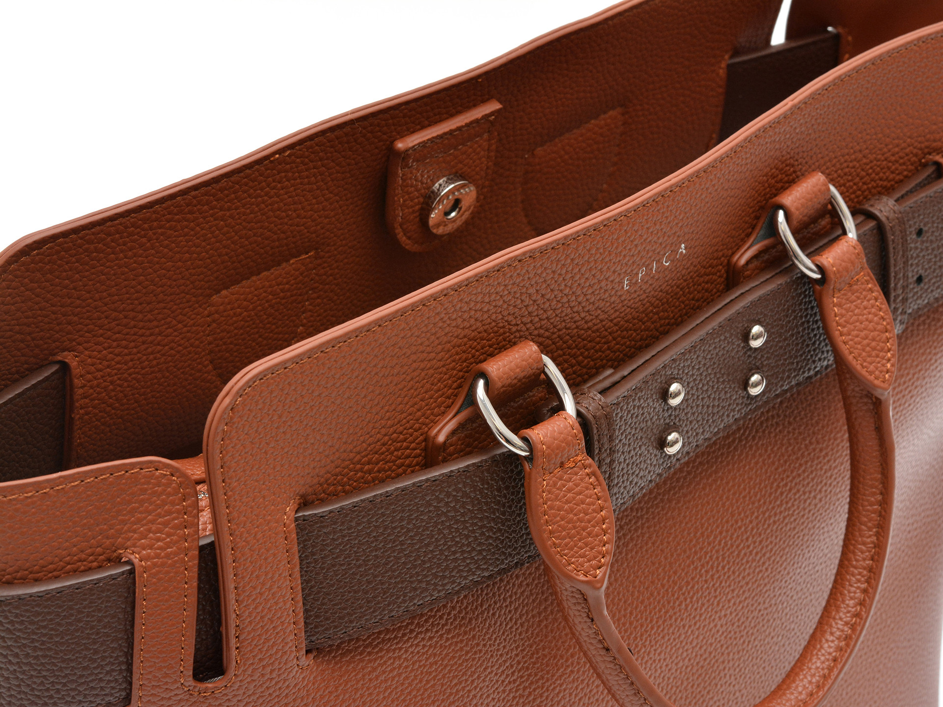 Genti EPICA maro, 612, din piele ecologica