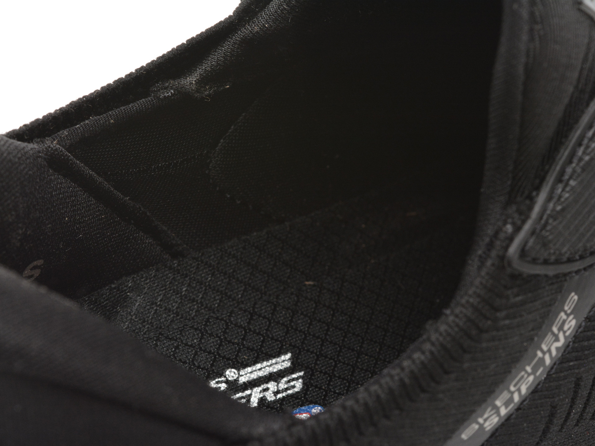 Pantofi sport SKECHERS negri, BOBS SQUAD CHAOS, din material textil