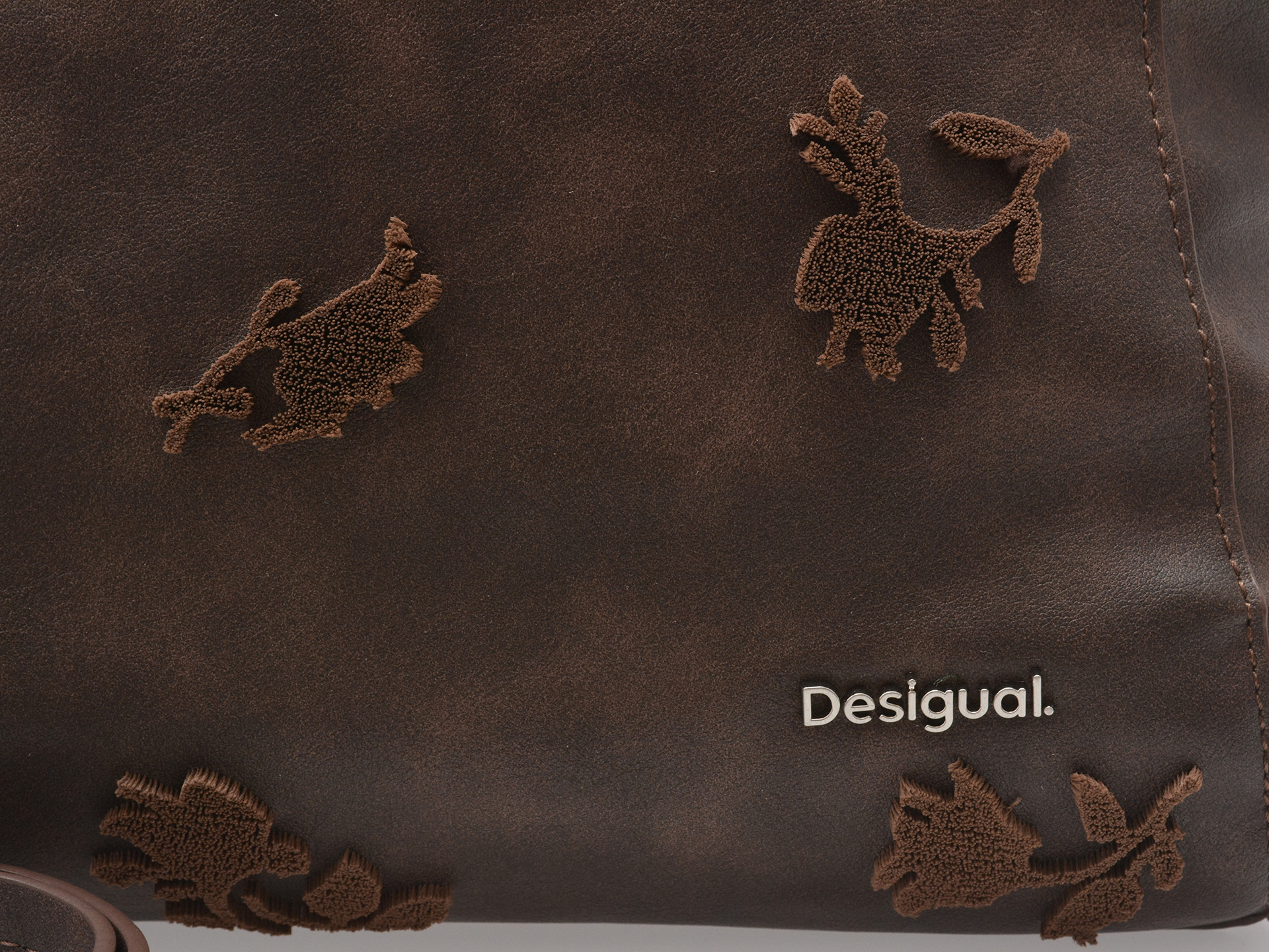 Geanta DESIGUAL maro, WAXPBA, din piele ecologica