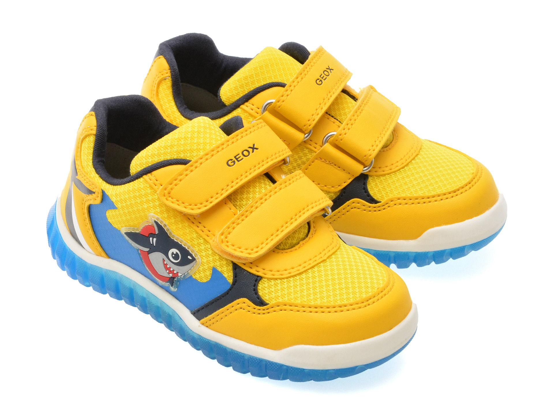 Pantofi sport GEOX galbeni, B555ZA, din material textil
