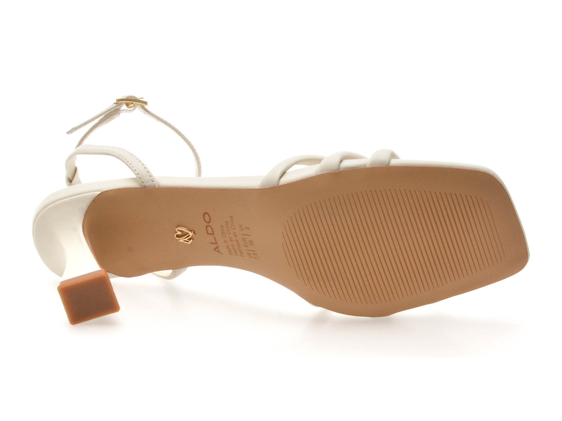 Sandale elegante ALDO albe, KAILAYA 121, din piele naturala