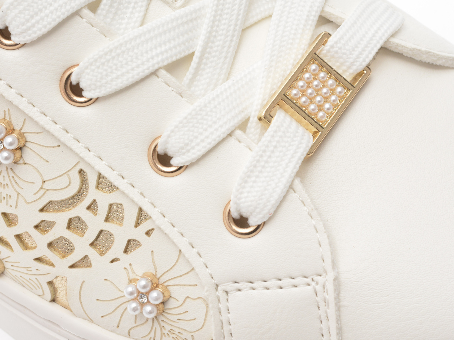 Pantofi sport ALDO albi, LEONIA 156, din piele ecologica