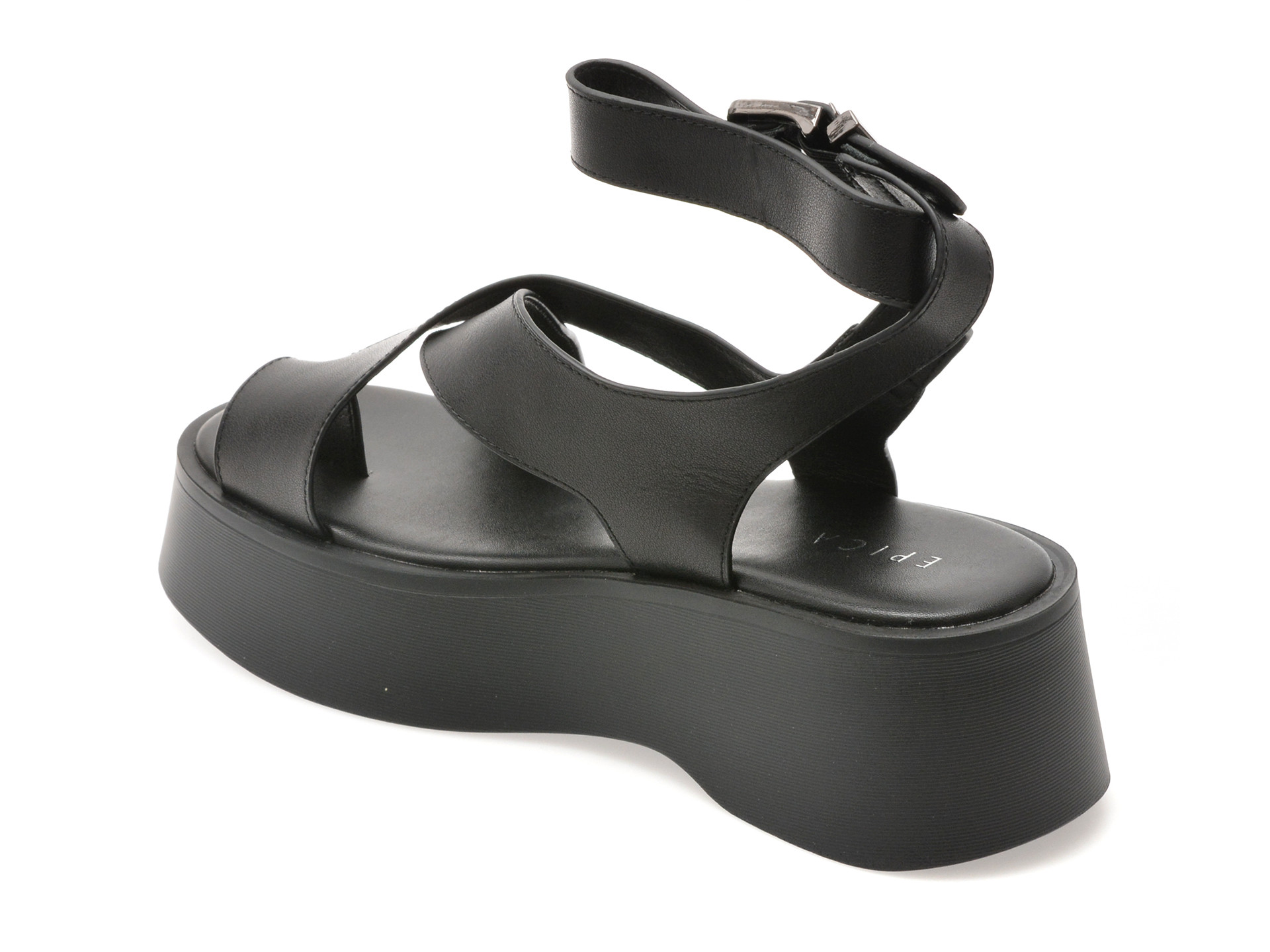 Sandale EPICA negre, 935AG17, din piele naturala