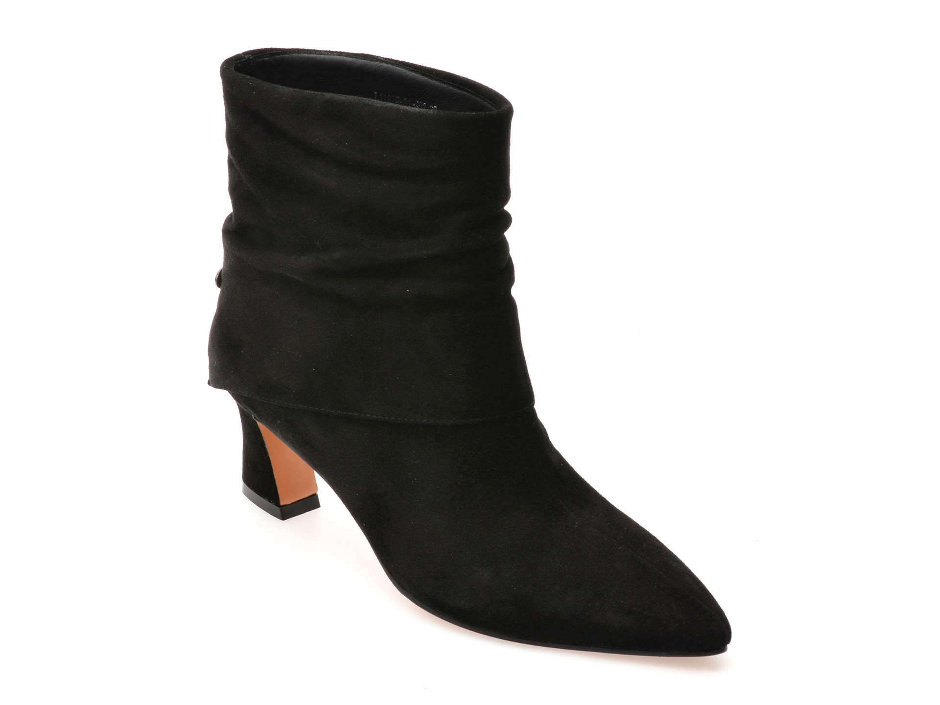 Botine elegante ALDO negre, 1122F, din piele intoarsa
