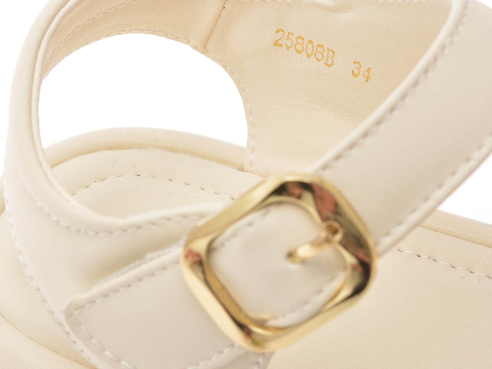 Sandale SELECTION KIDS albe, 25808, din piele ecologica