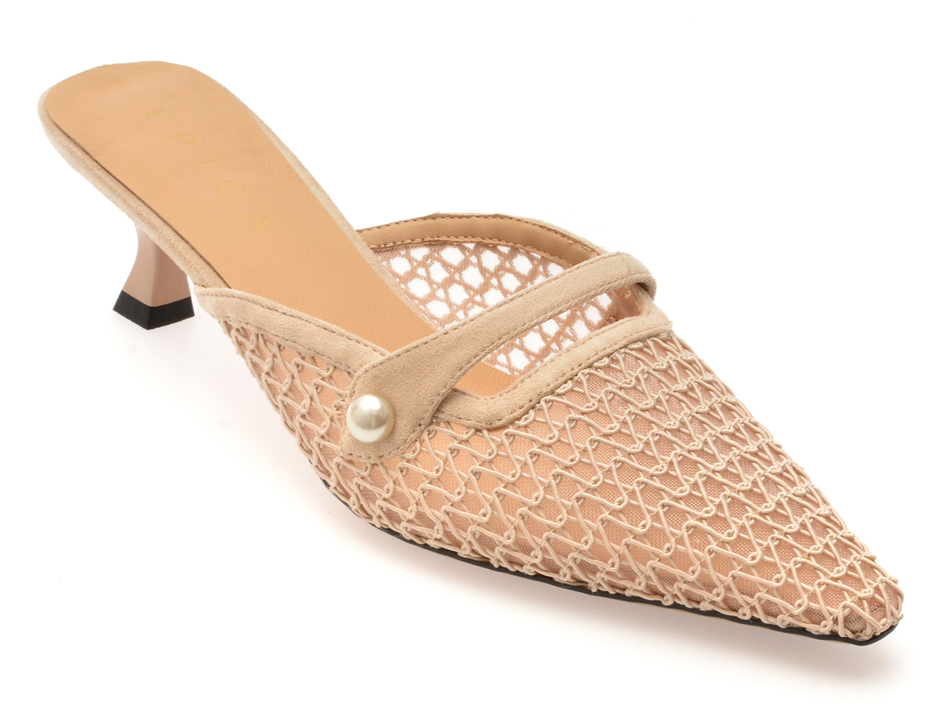 Pantofi eleganti EPICA maro, 26Q2118, din material textil