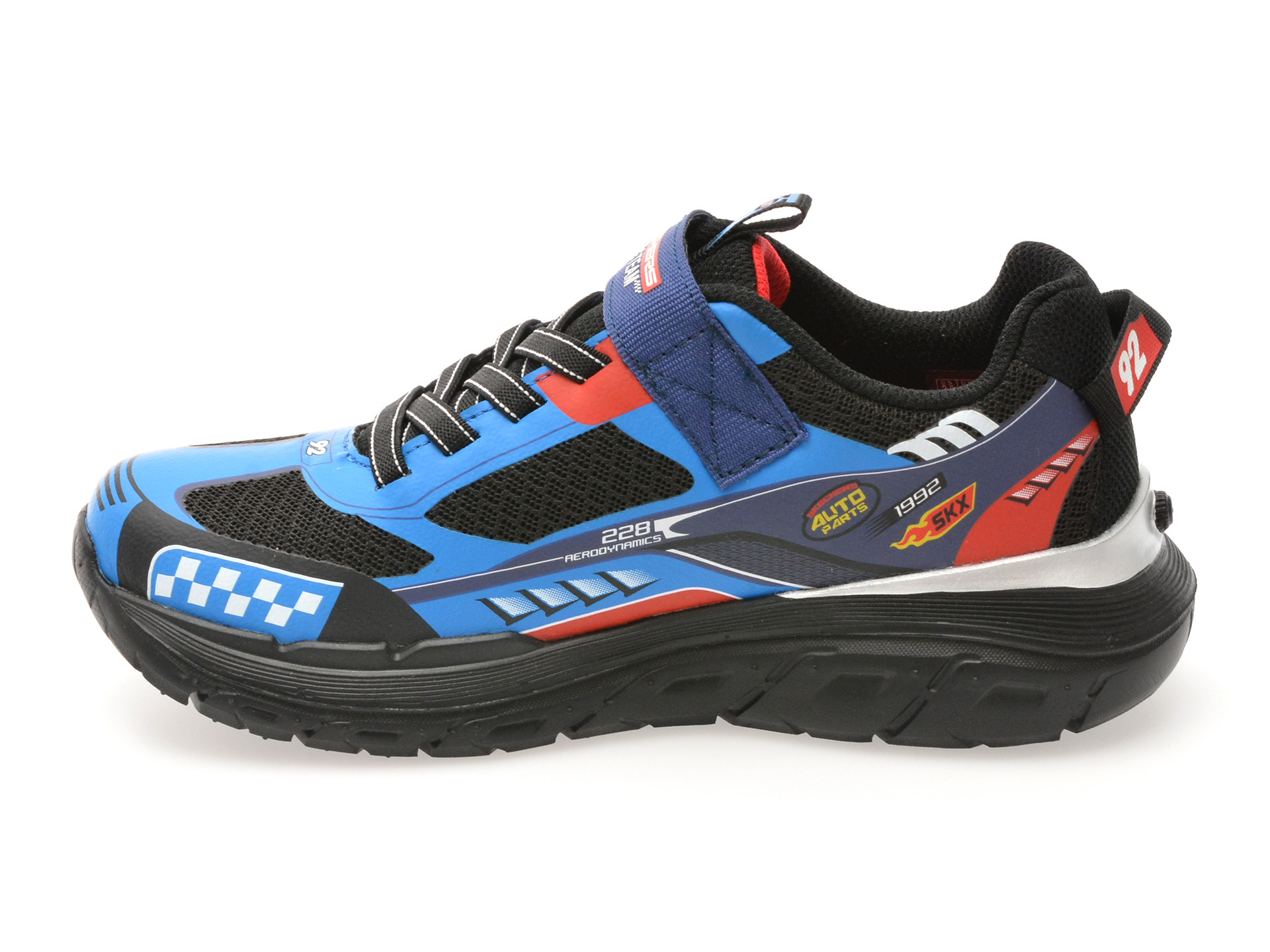 Pantofi sport SKECHERS albastri, TRACKS, din material textil