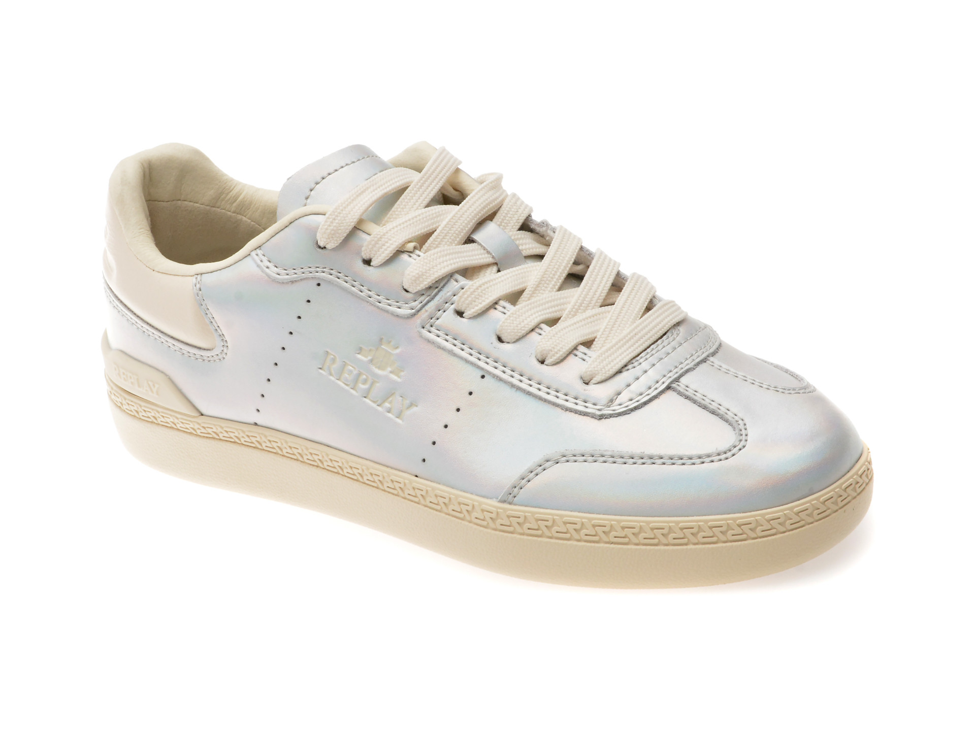 Pantofi sport REPLAY argintii, WSD802L, din piele naturala