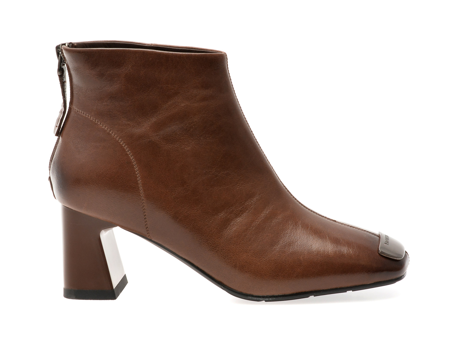 Botine EPICA maro, M32120, din piele naturala