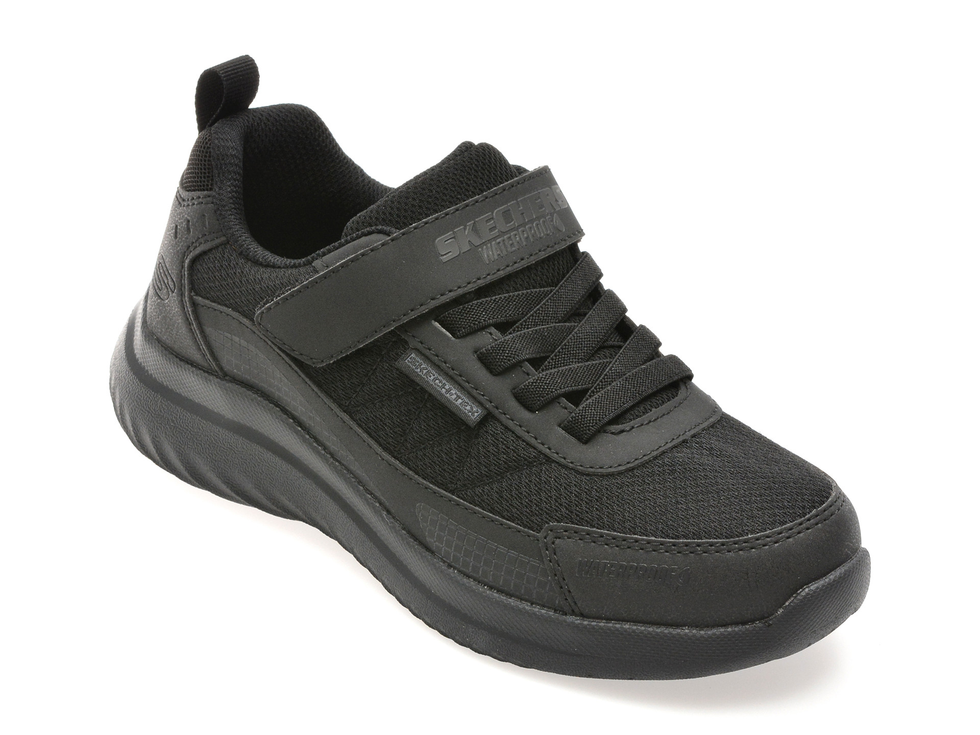 Pantofi sport SKECHERS negri, BOUNDER 2.0, din material textil