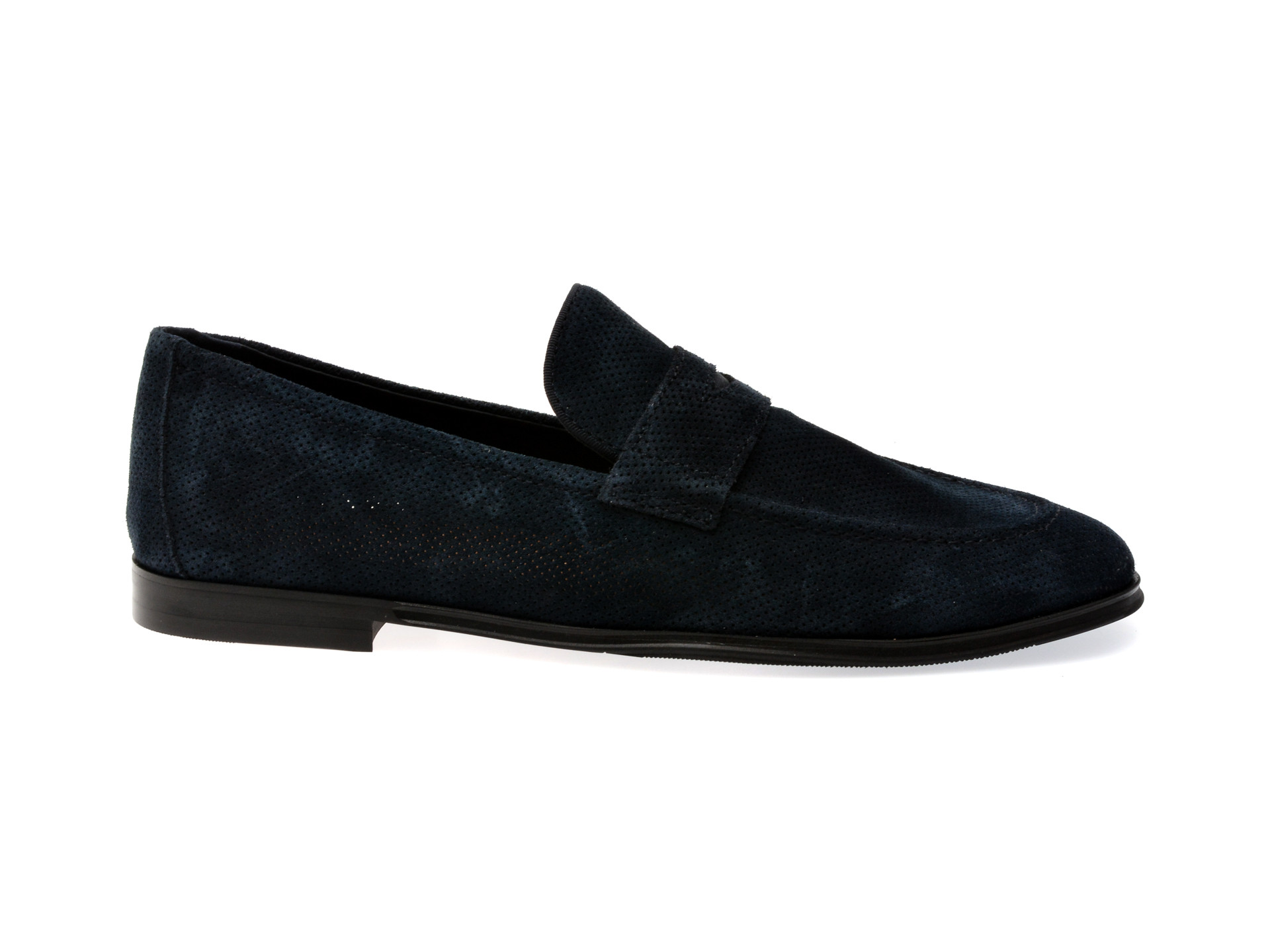 Mocasini eleganti ALDO bleumarin, JOURNEY 410, din piele intoarsa