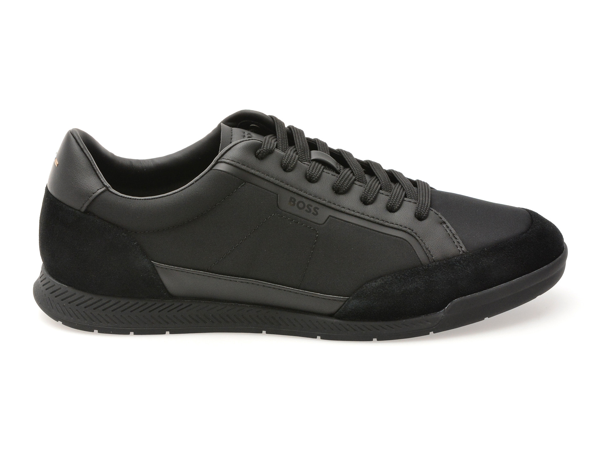 Pantofi sport BOSS negri, 8864, din material textil