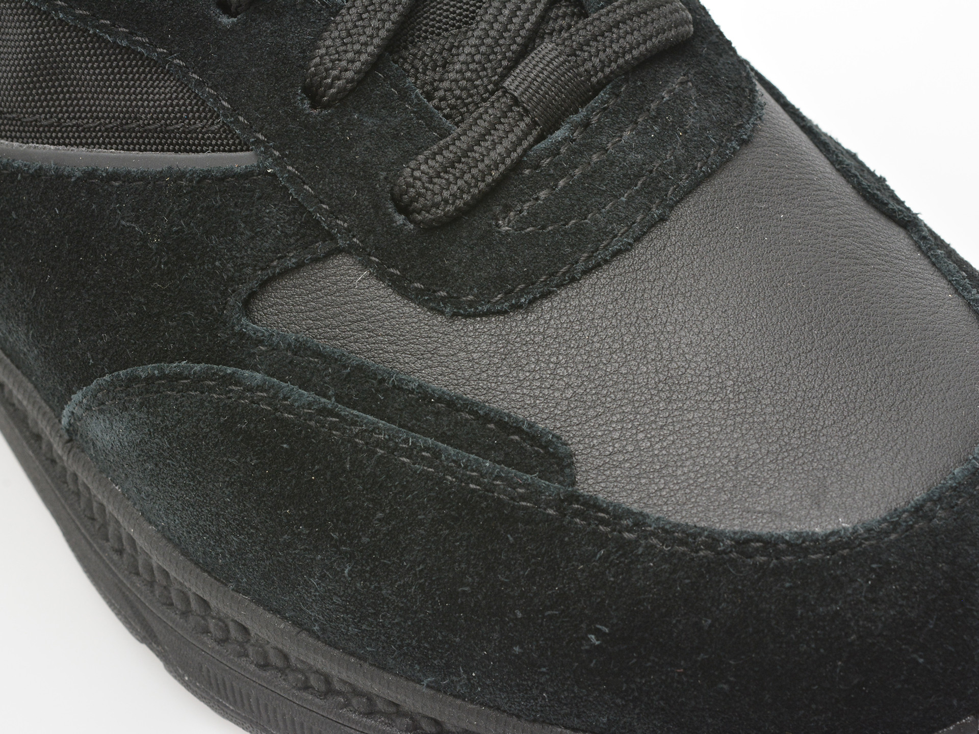 Pantofi sport GEOX negri, U46HGA, din piele naturala