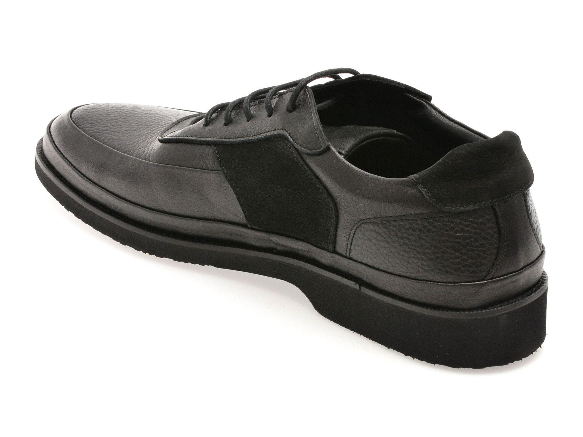 Pantofi OTTER negri, 813, din piele naturala