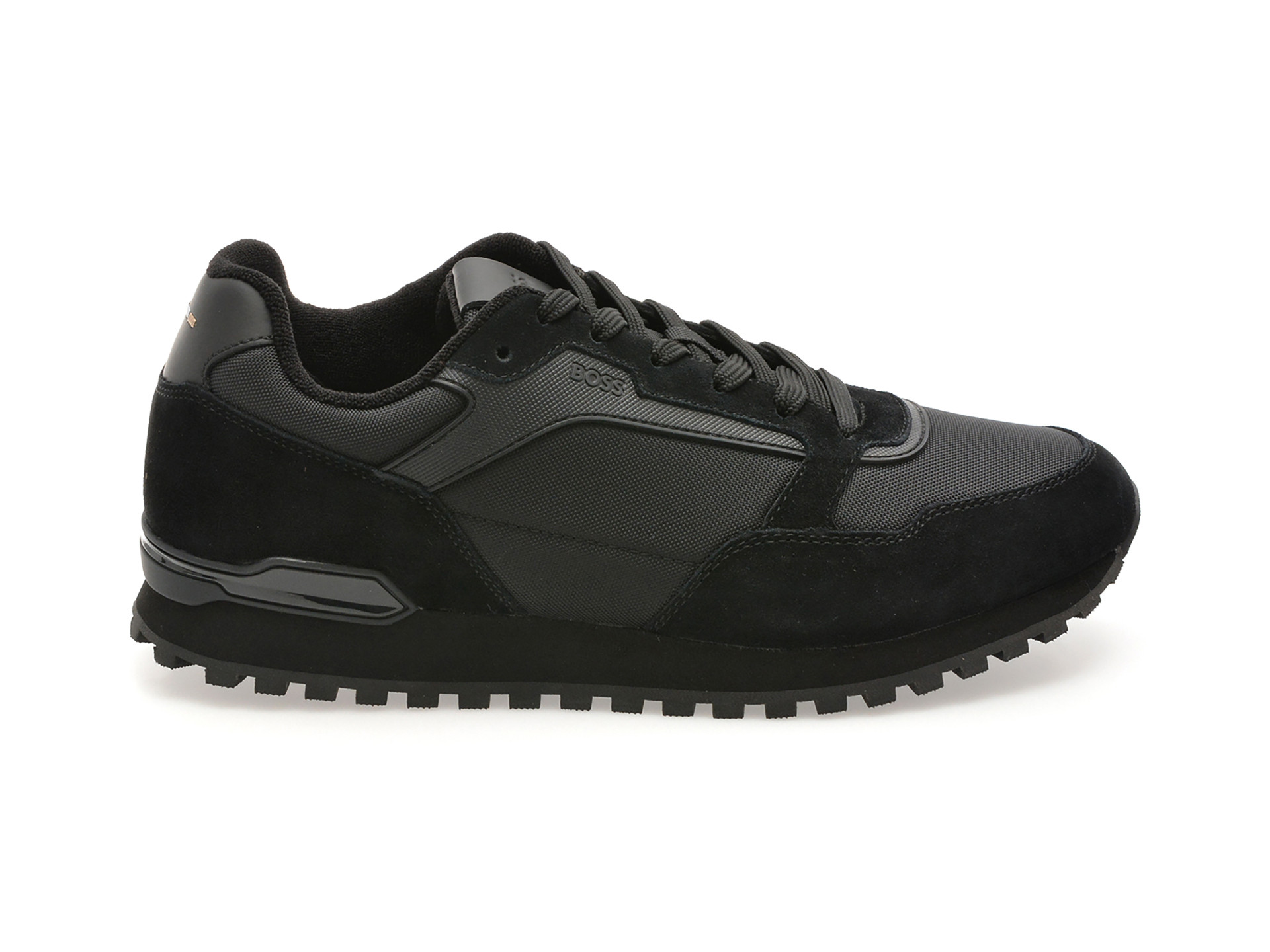 Pantofi sport BOSS negri, 3221, din material textil