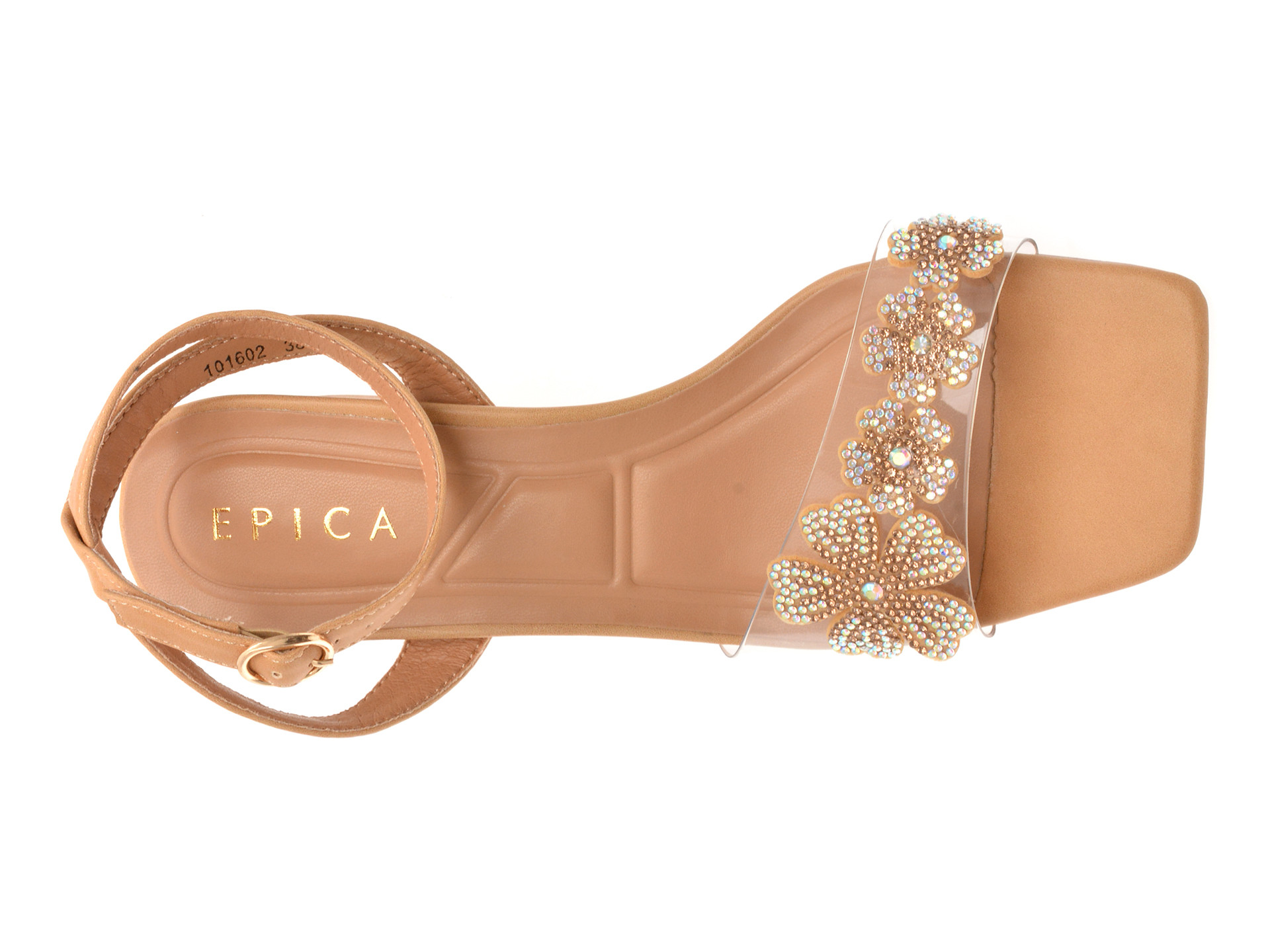 Sandale EPICA bej, 101602, din piele ecologica