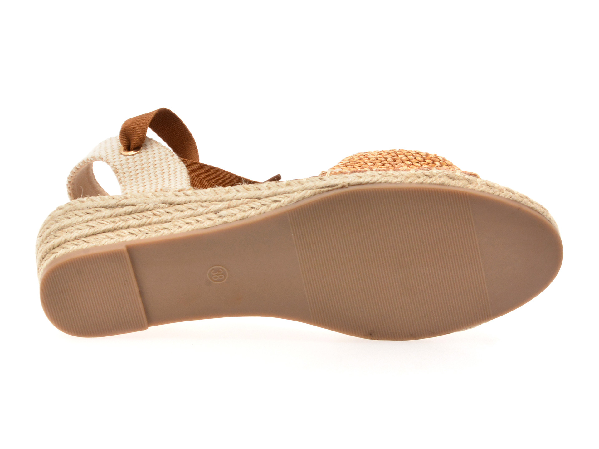 Sandale EPICA maro, 82917, din material textil