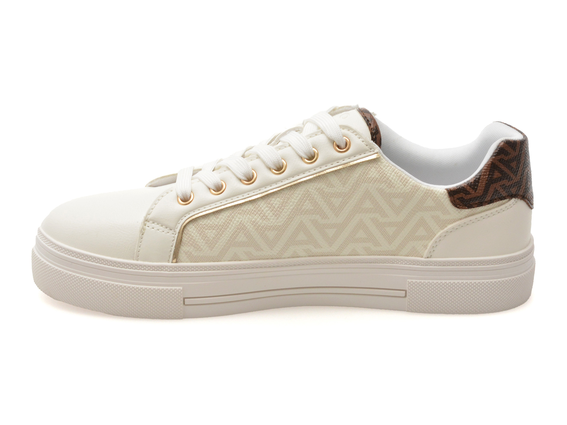 Pantofi sport ALDO albi, BERENTERIEL 125, din piele ecologica