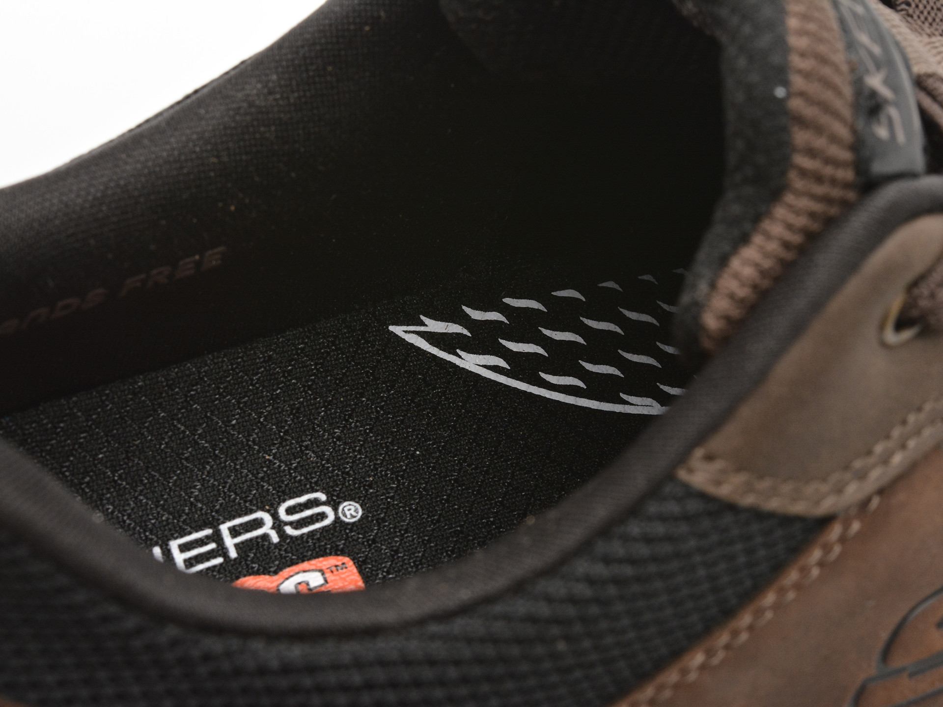 Pantofi sport SKECHERS maro, ARCH FIT ORVAN, din piele naturala