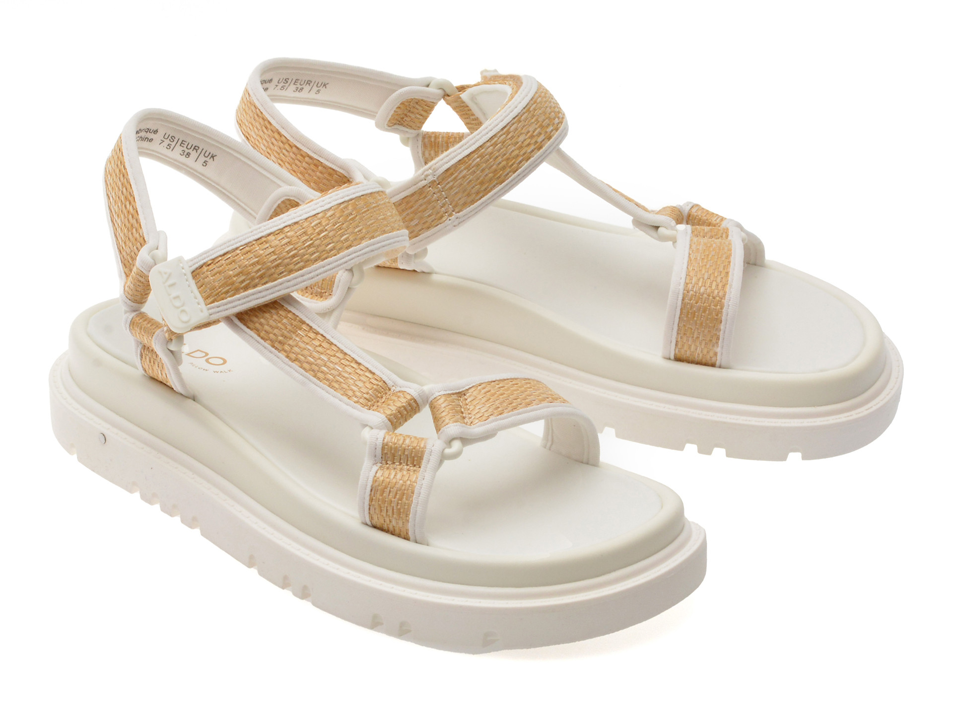 Sandale ALDO bej, OCEANA 101, din material textil