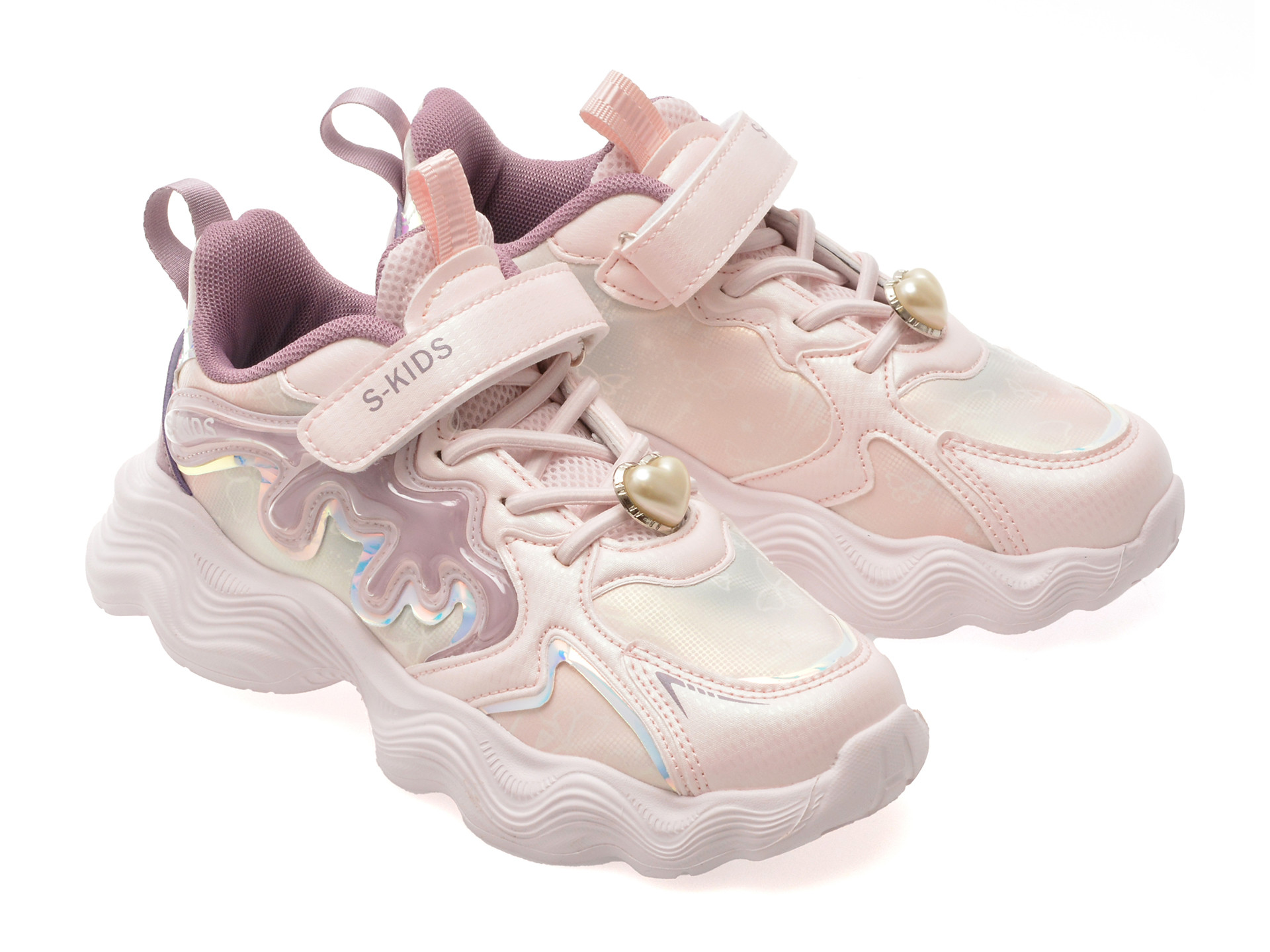 Pantofi sport SELECTION KIDS roz, 1003, din piele ecologica