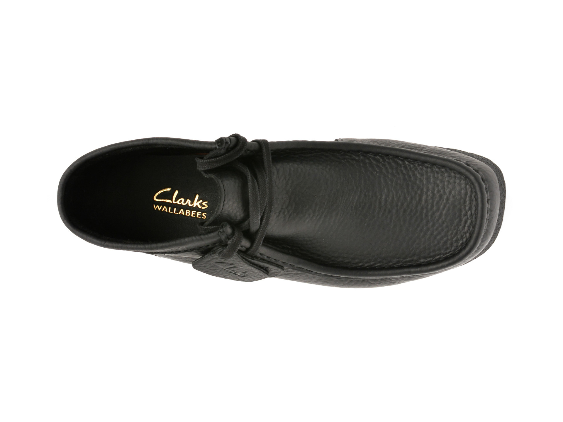 Ghete CLARKS negre, WALLABEE EVO BT, din piele naturala