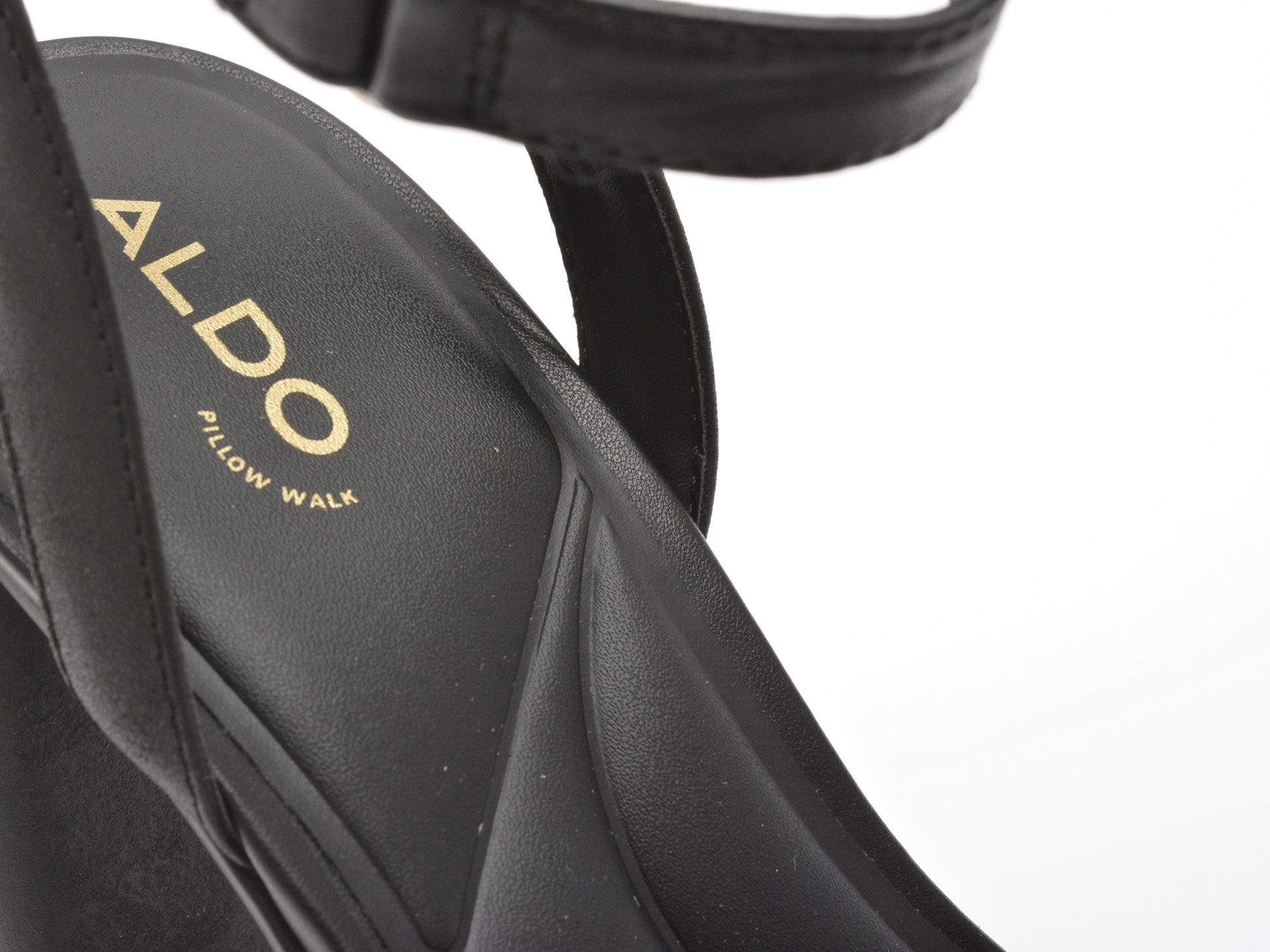 Sandale ALDO negre, BERADE 001, din piele naturala