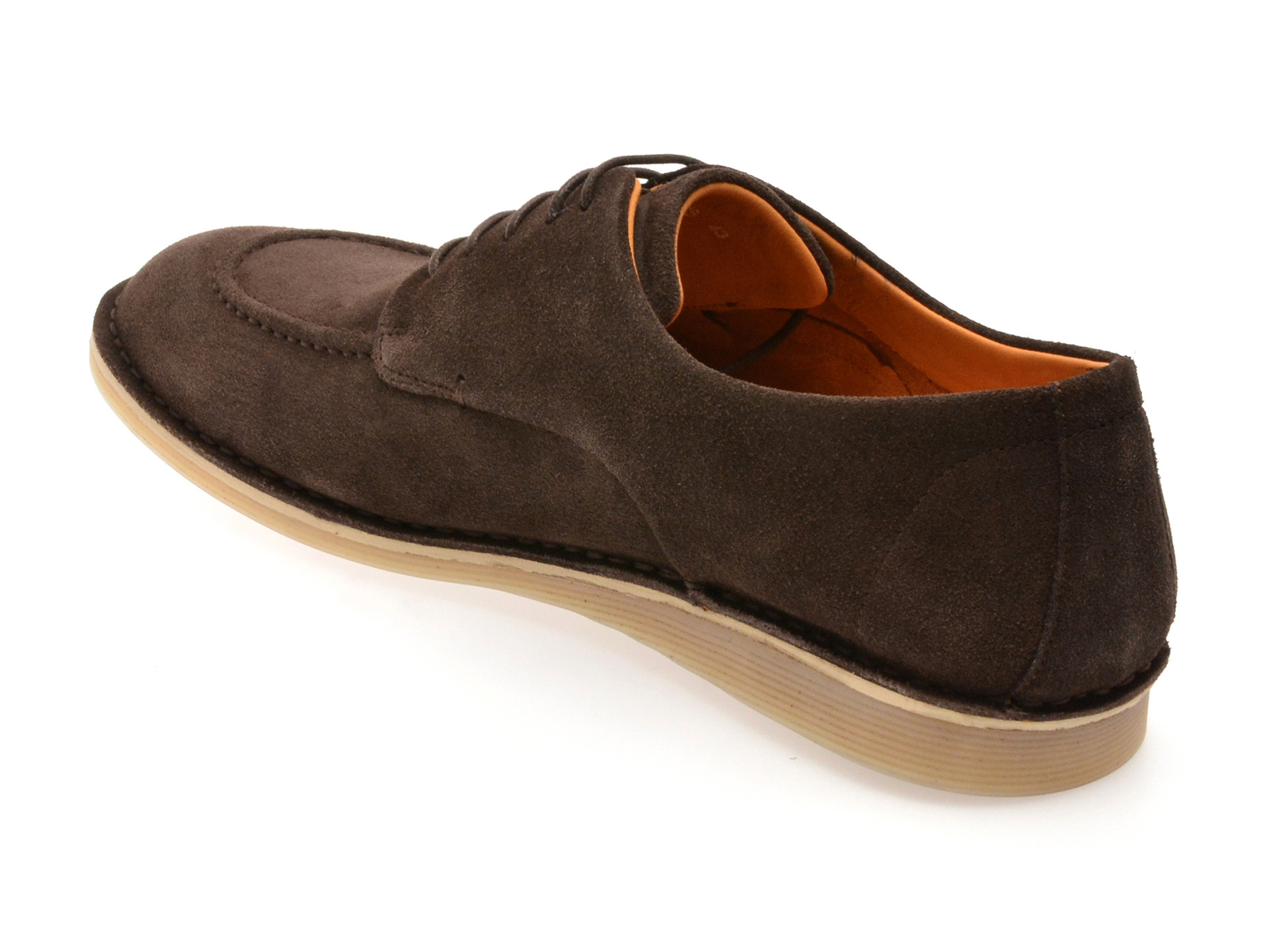 Pantofi EPICA maro, B463, din piele intoarsa