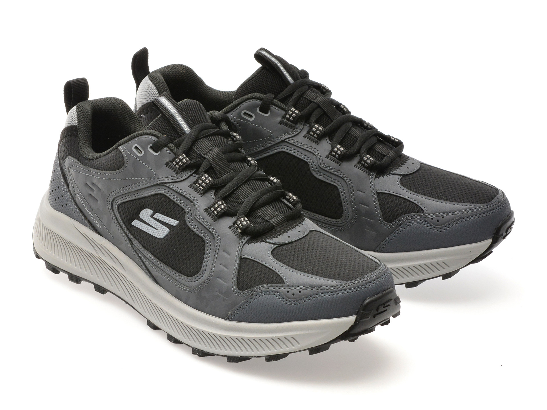 Pantofi sport SKECHERS gri, RIDGESTAR, din material textil