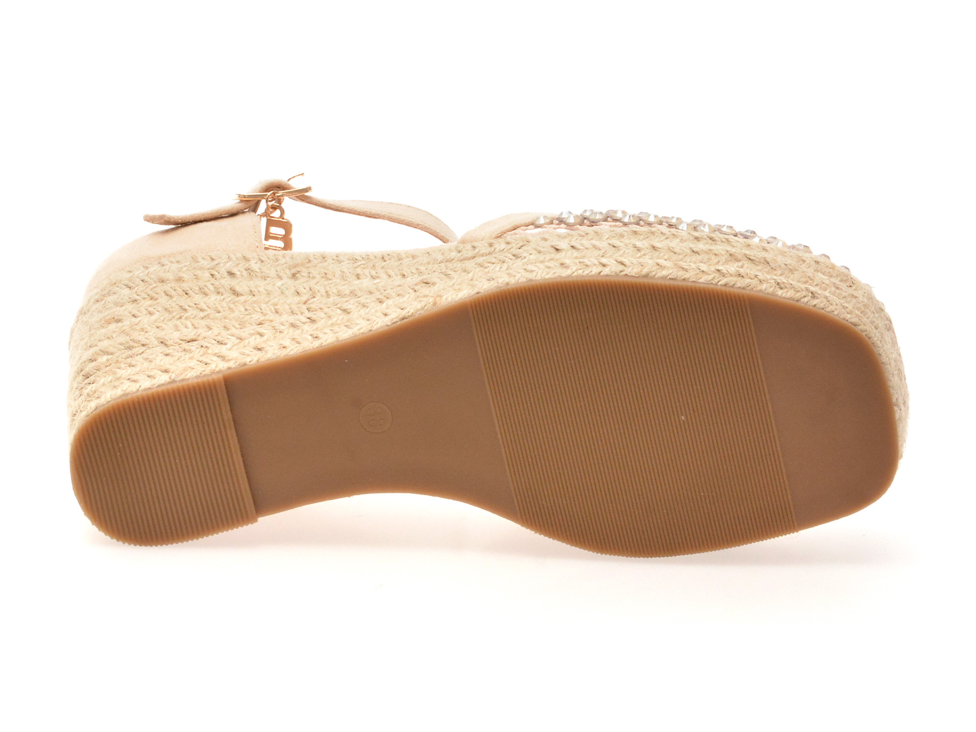 Sandale LAURA BIAGIOTTI bej, 9103, din material textil